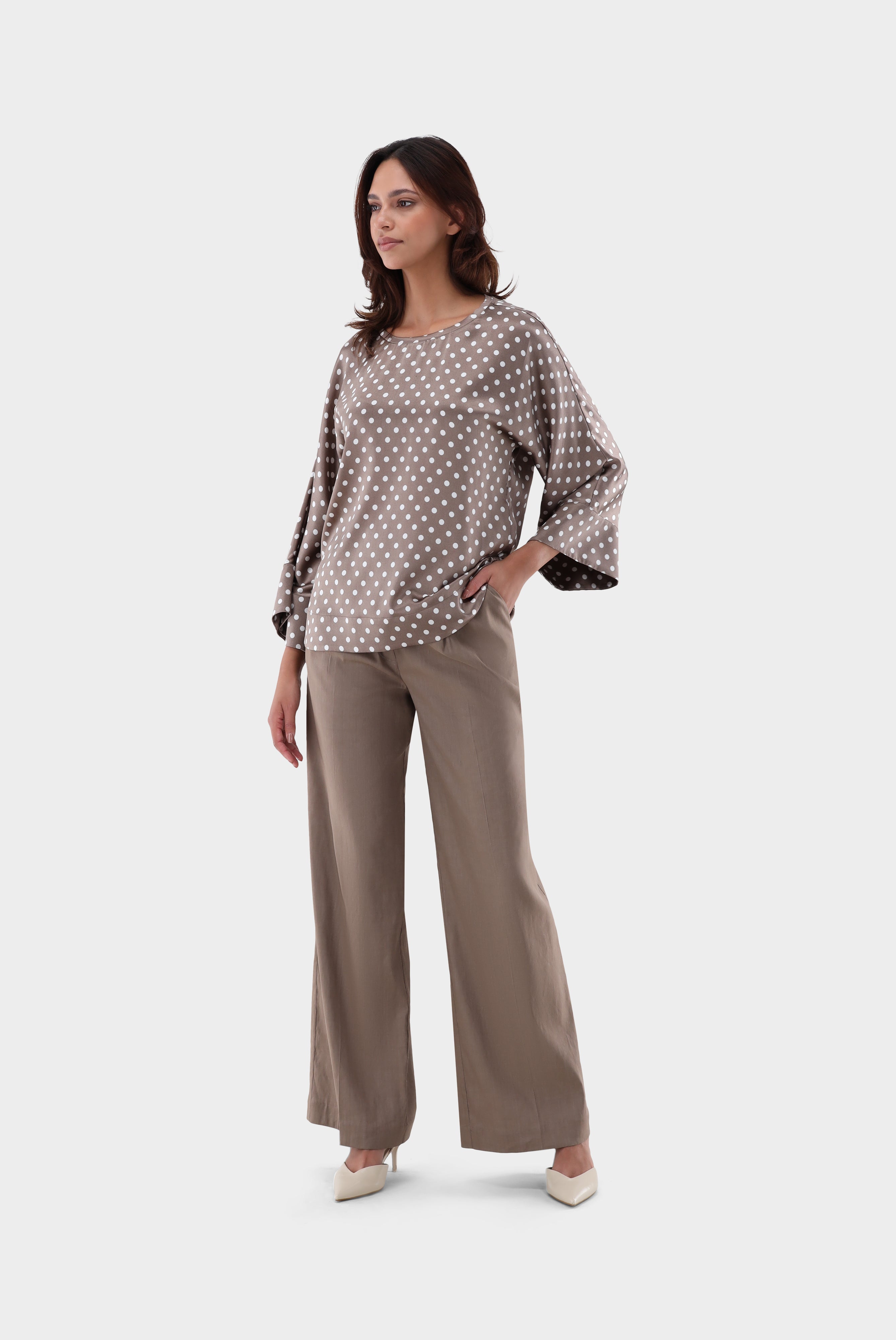 Van Laack-Lockere Schlupfbluse aus Seide mit Punkte Druck-Hemden & Blusen-Black-Deal-Outlet-by-ARCHIVIST