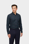Van Laack-Twill Hemd mit mit Elasthan Slim Fit Blau/Grün Kariert-Hemden & Blusen-Black-Deal-Outlet-by-ARCHIVIST
