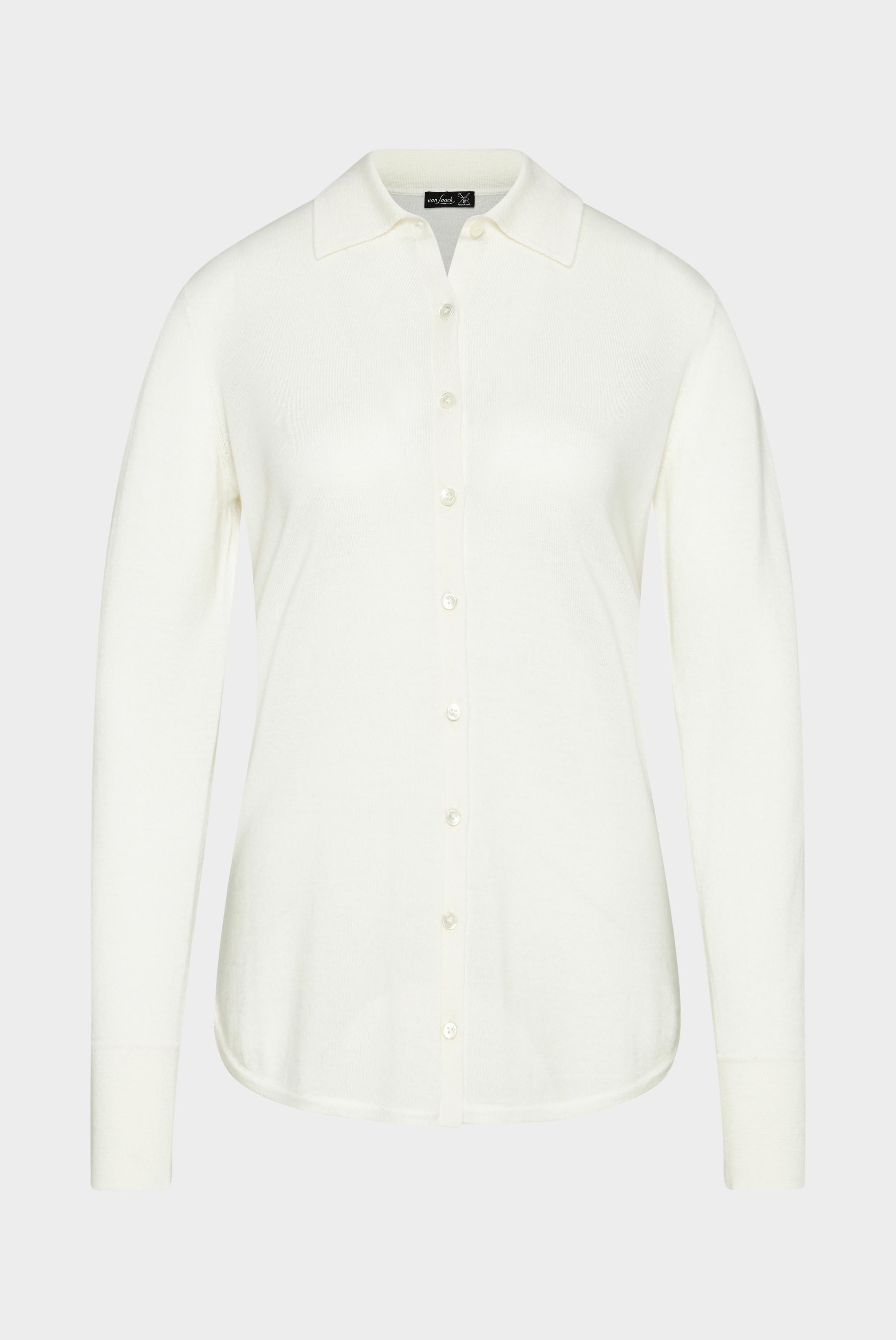 Knit blouse wool-cashmere mix beige