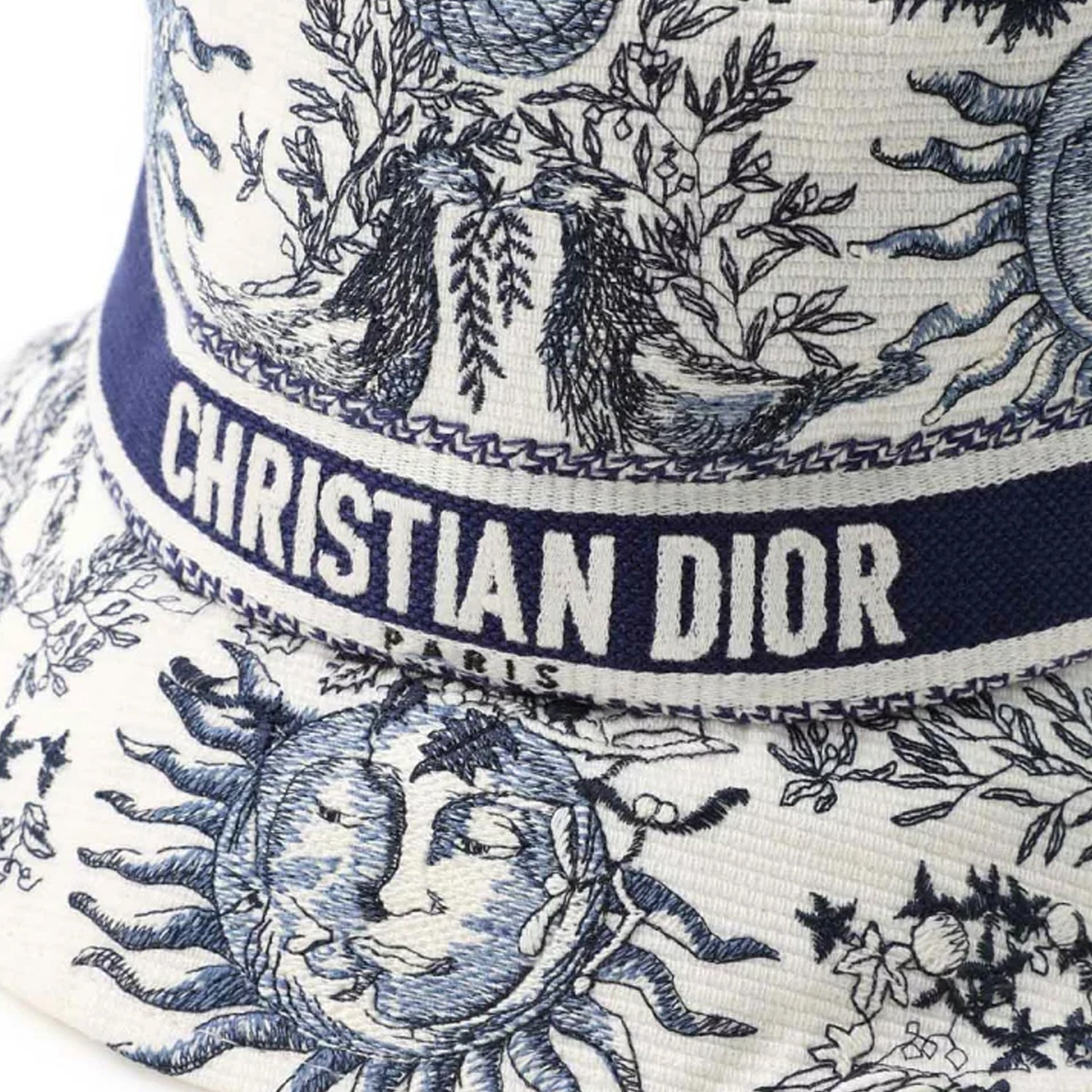 Dior D-Bobby Toile De Jouy Soleil Small Brim Bucket Hat