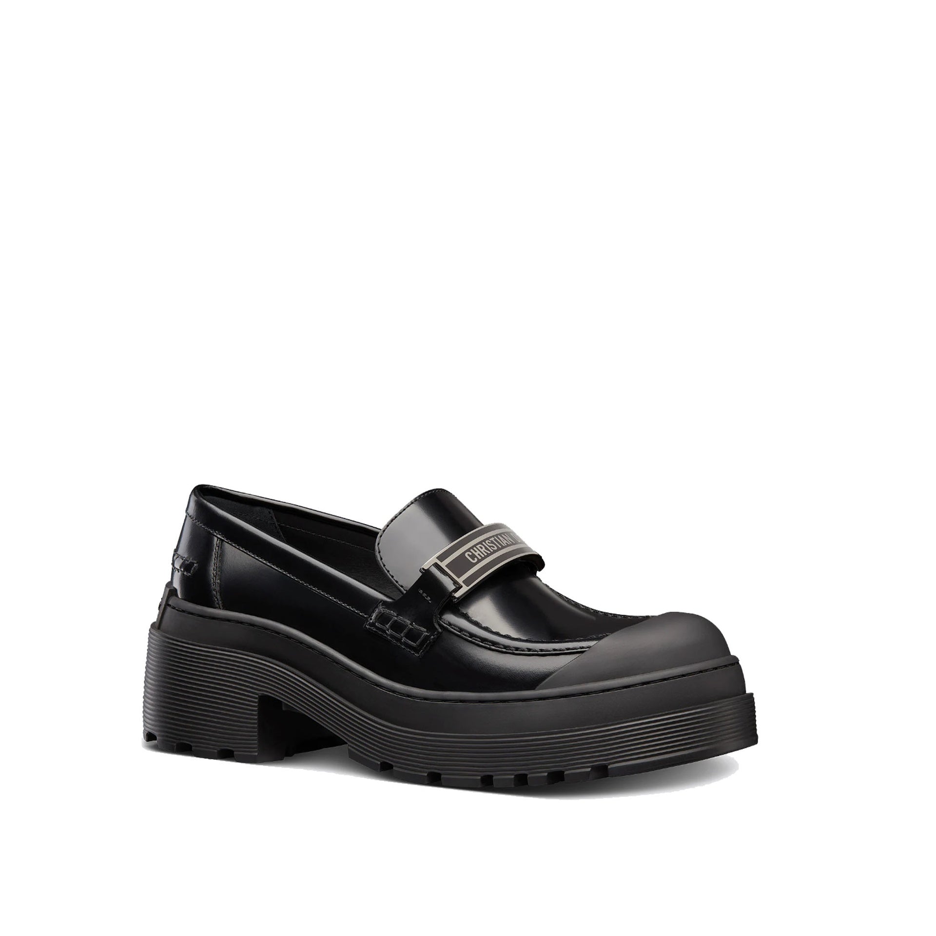 Dior Leather Logo Loafers