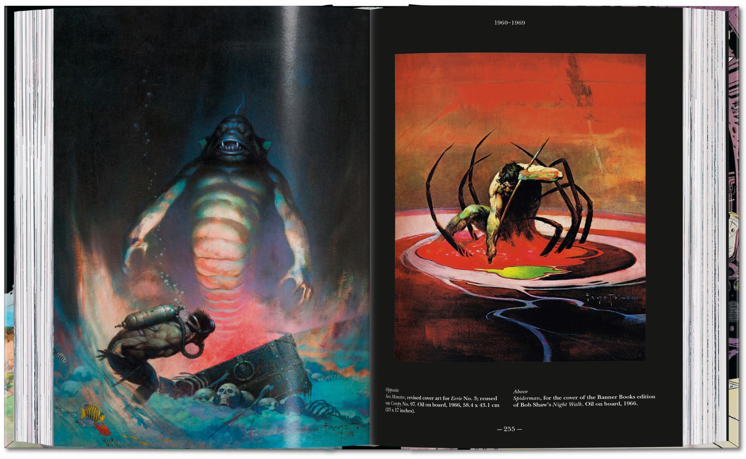Taschen-The Fantastic Worlds of Frank Frazetta. 45th Ed. (German, French, English)-Art-Black-Deal-Outlet-by-ARCHIVIST