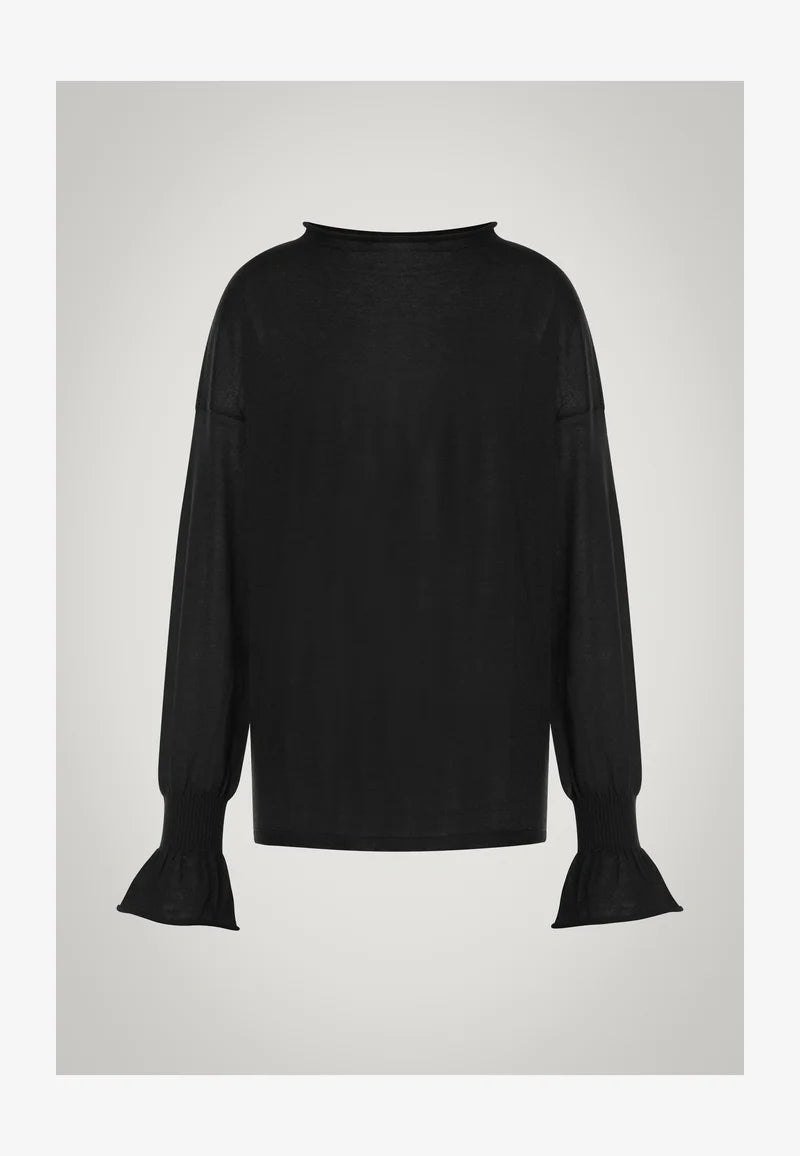 Cashmere Loose Top Long Sleeve
