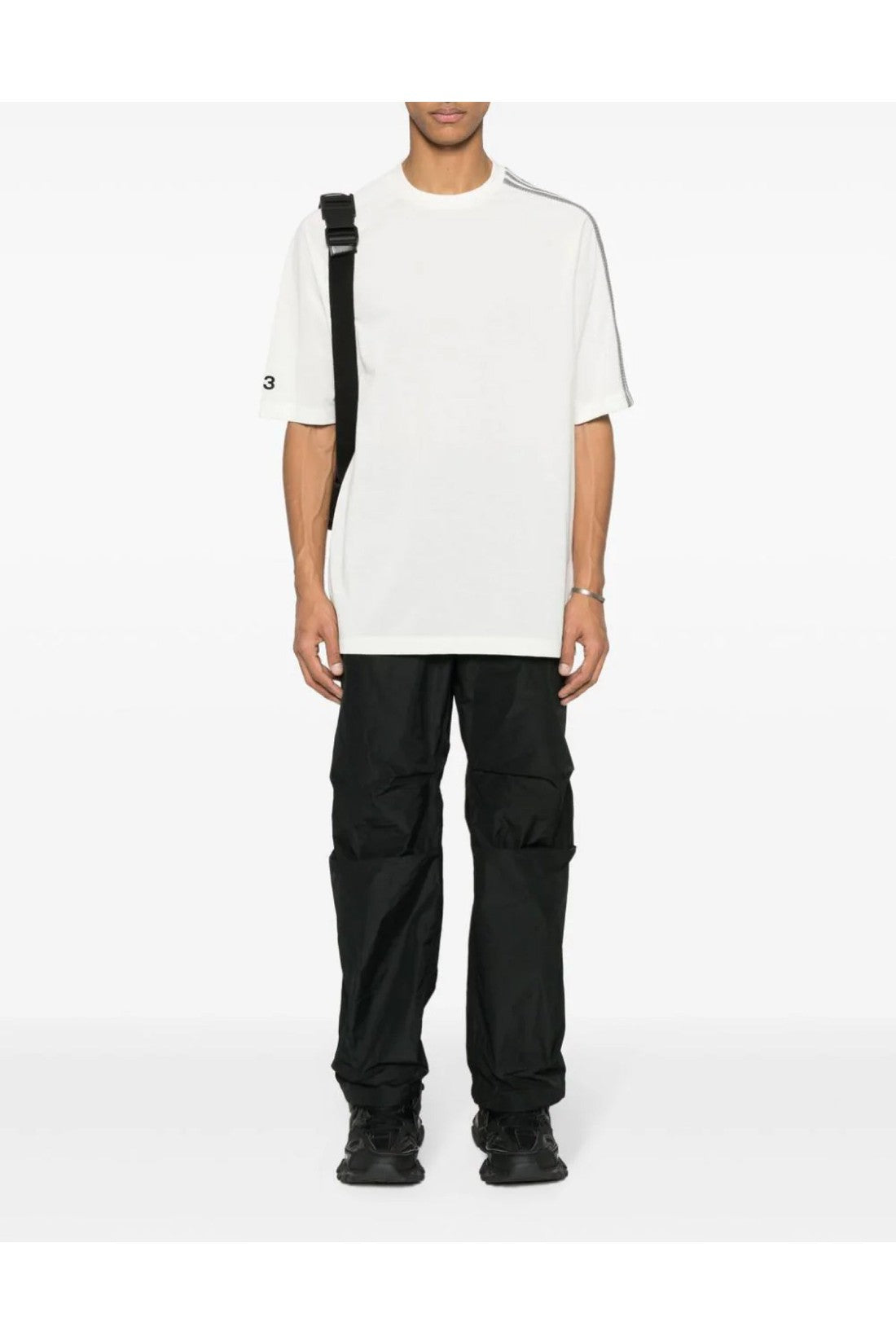 Y-3-OUTLET-SALE-3-Stripes Logo T-Shirt-ARCHIVIST