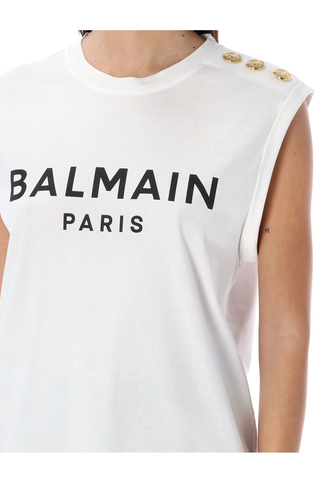 BALMAIN-OUTLET-SALE-3-button tank top-ARCHIVIST