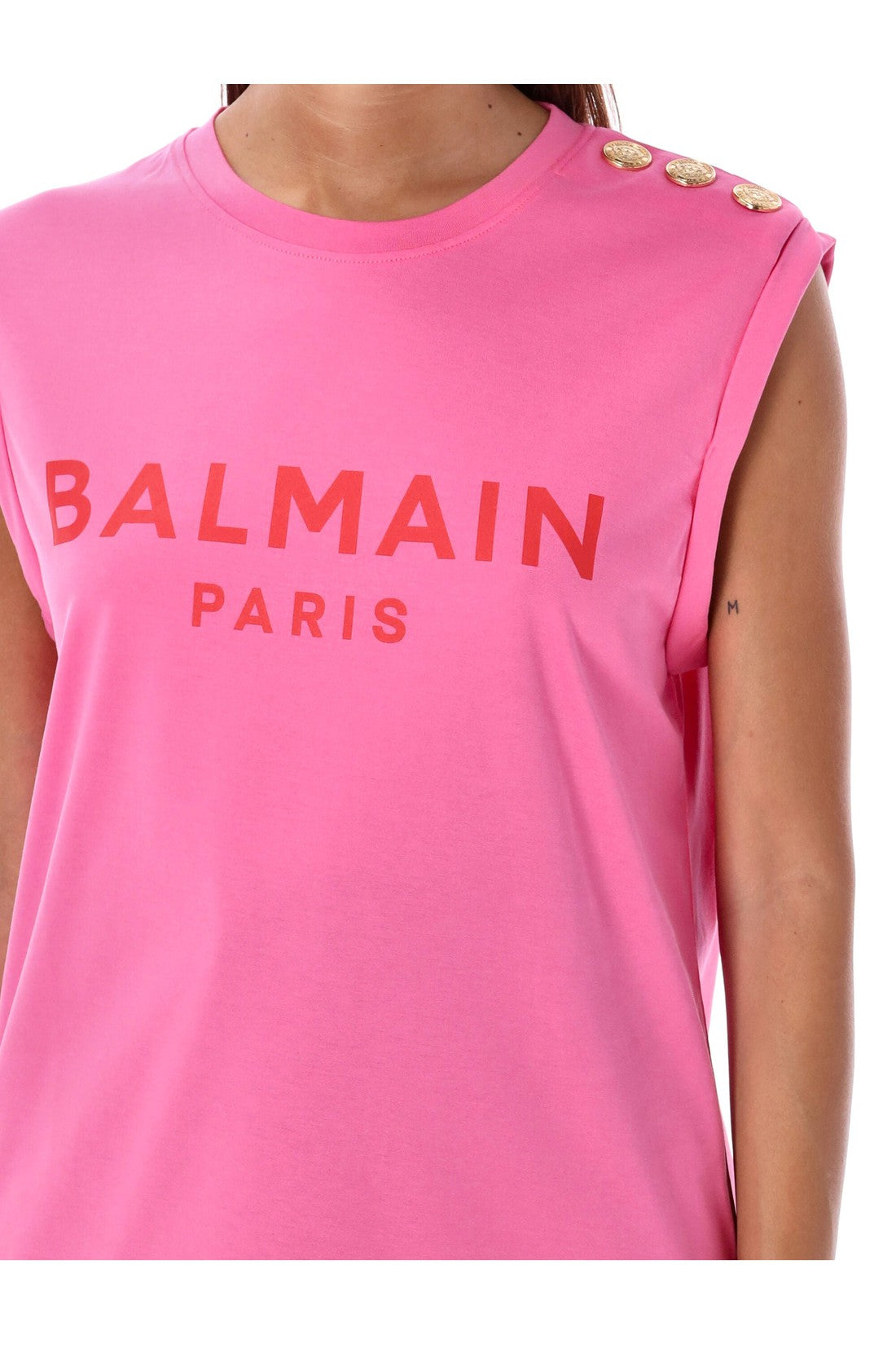 BALMAIN-OUTLET-SALE-3-button tank top-ARCHIVIST