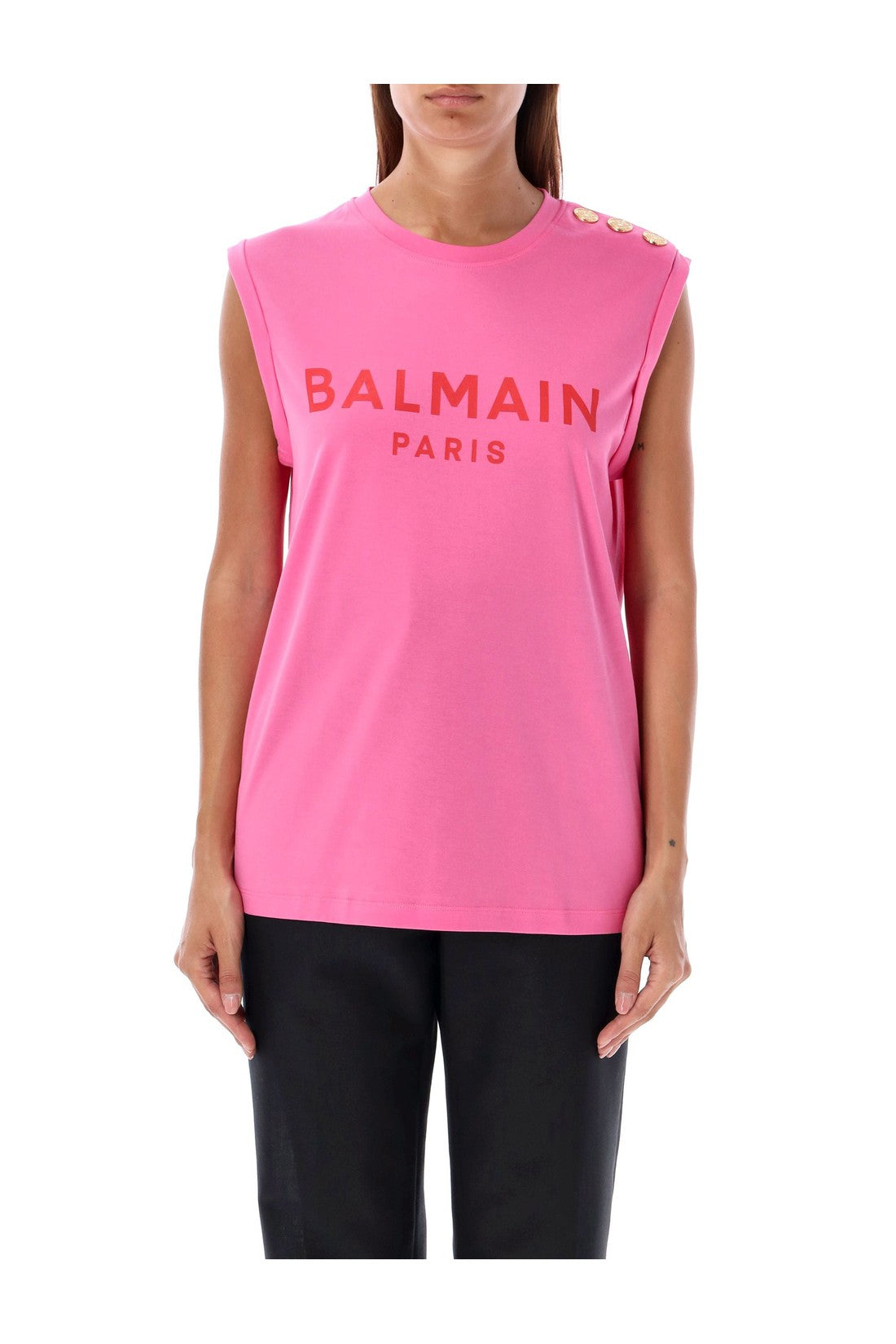 BALMAIN-OUTLET-SALE-3-button tank top-ARCHIVIST