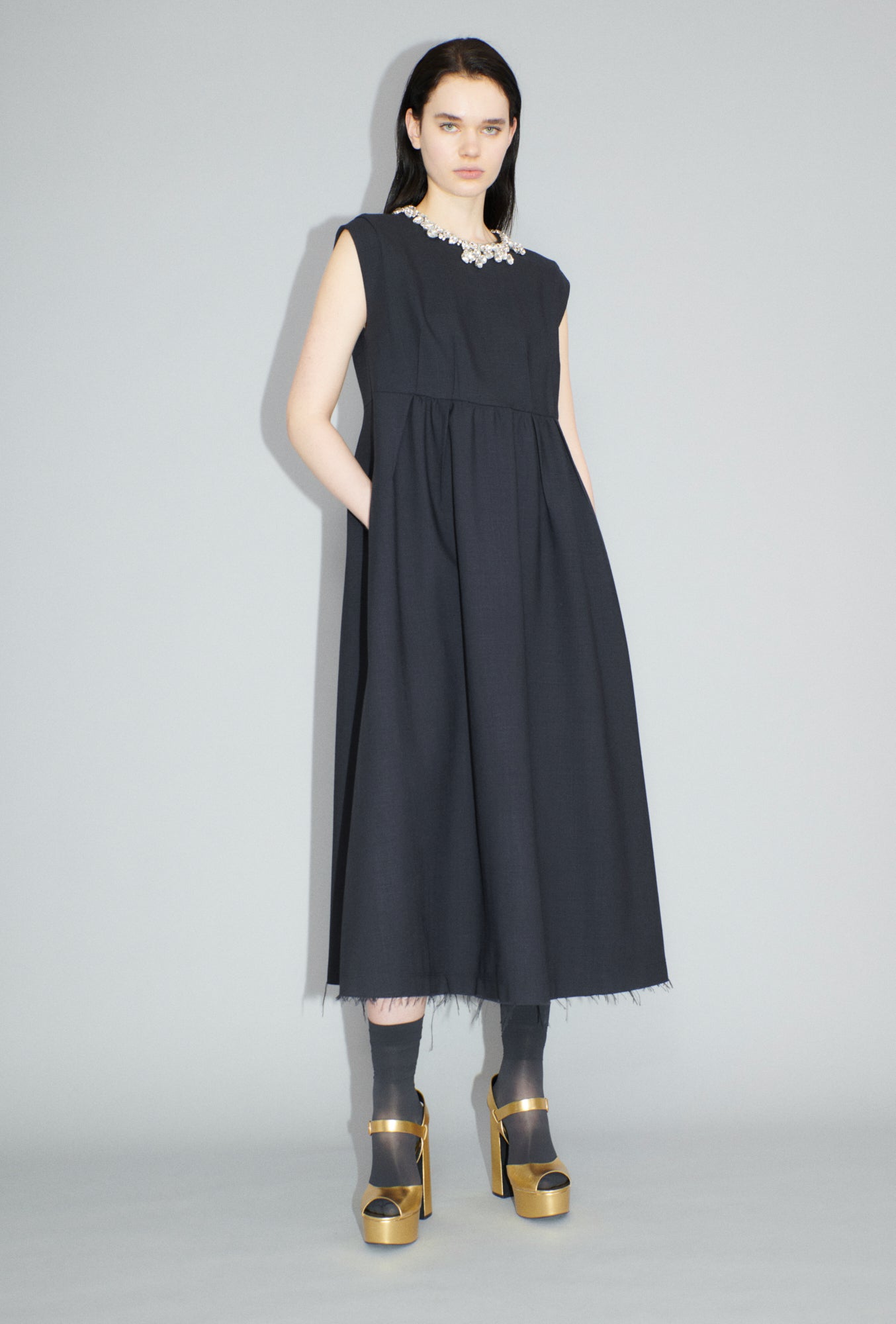 Struct. Tropical Kleid-Kleider & Röcke-Odeeh-34-Slate-ARCHIVIST