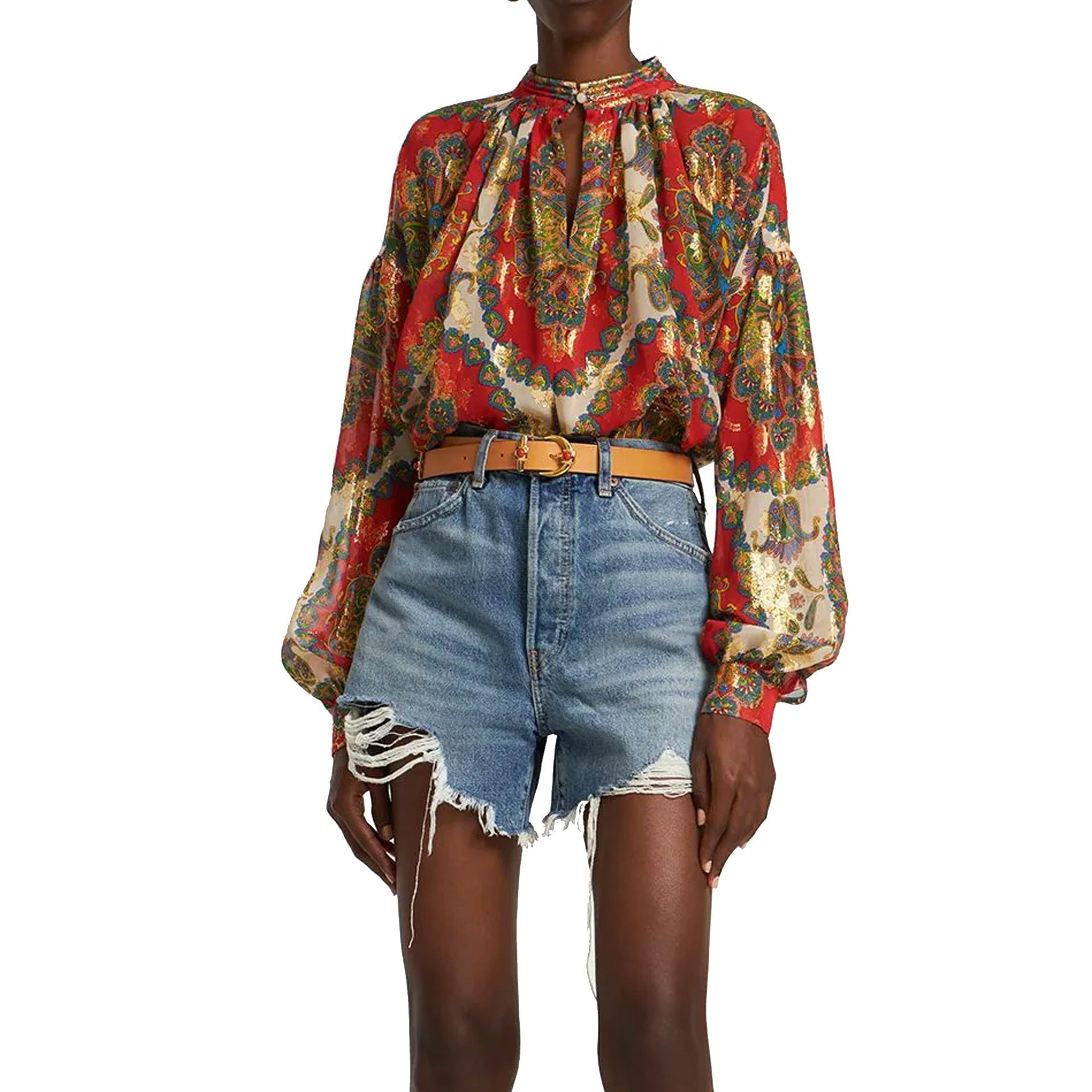 Etro Silk Printed Shirt-WOMEN CLOTHING-Etro-ARCHIVIST