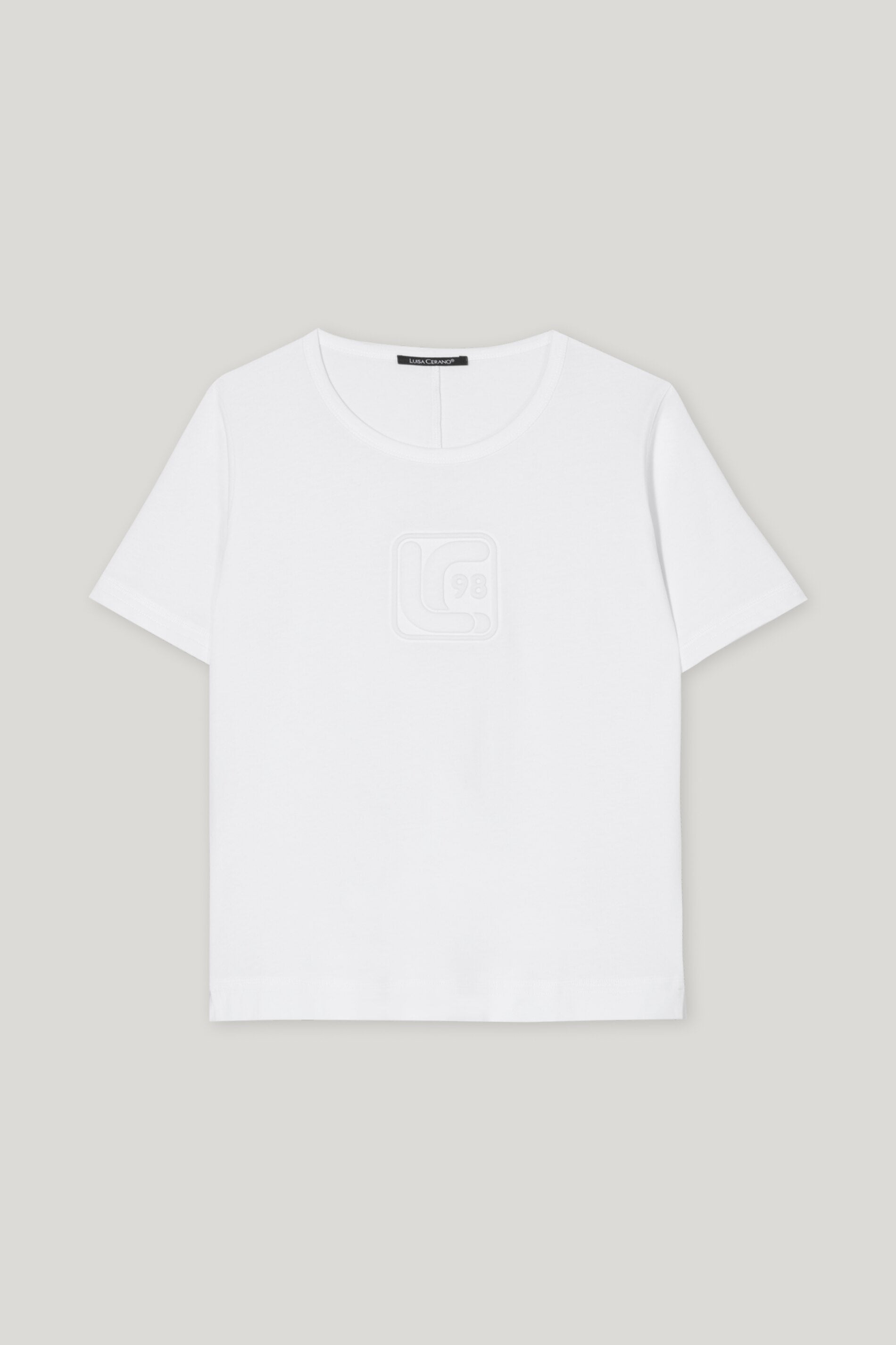 T-Shirt mit Logo-Applikation