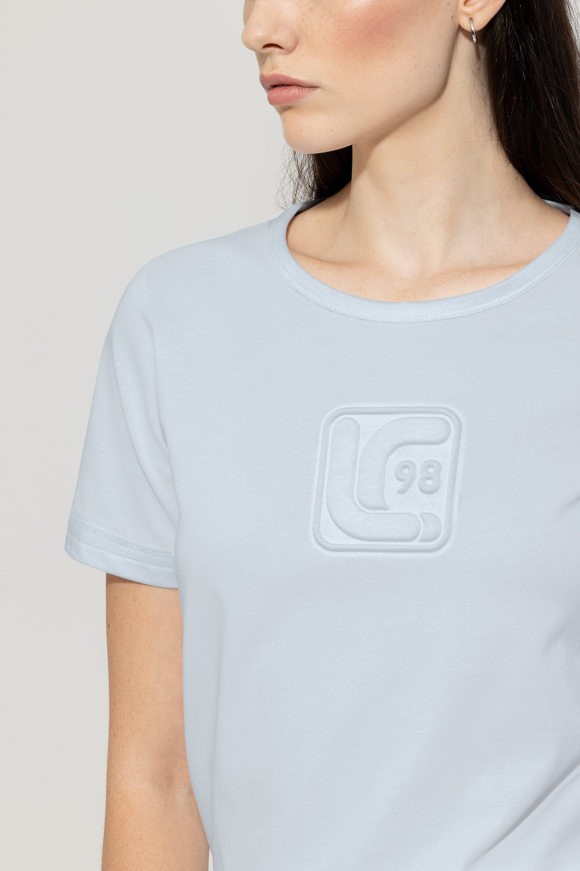 T-Shirt mit Logo-Applikation