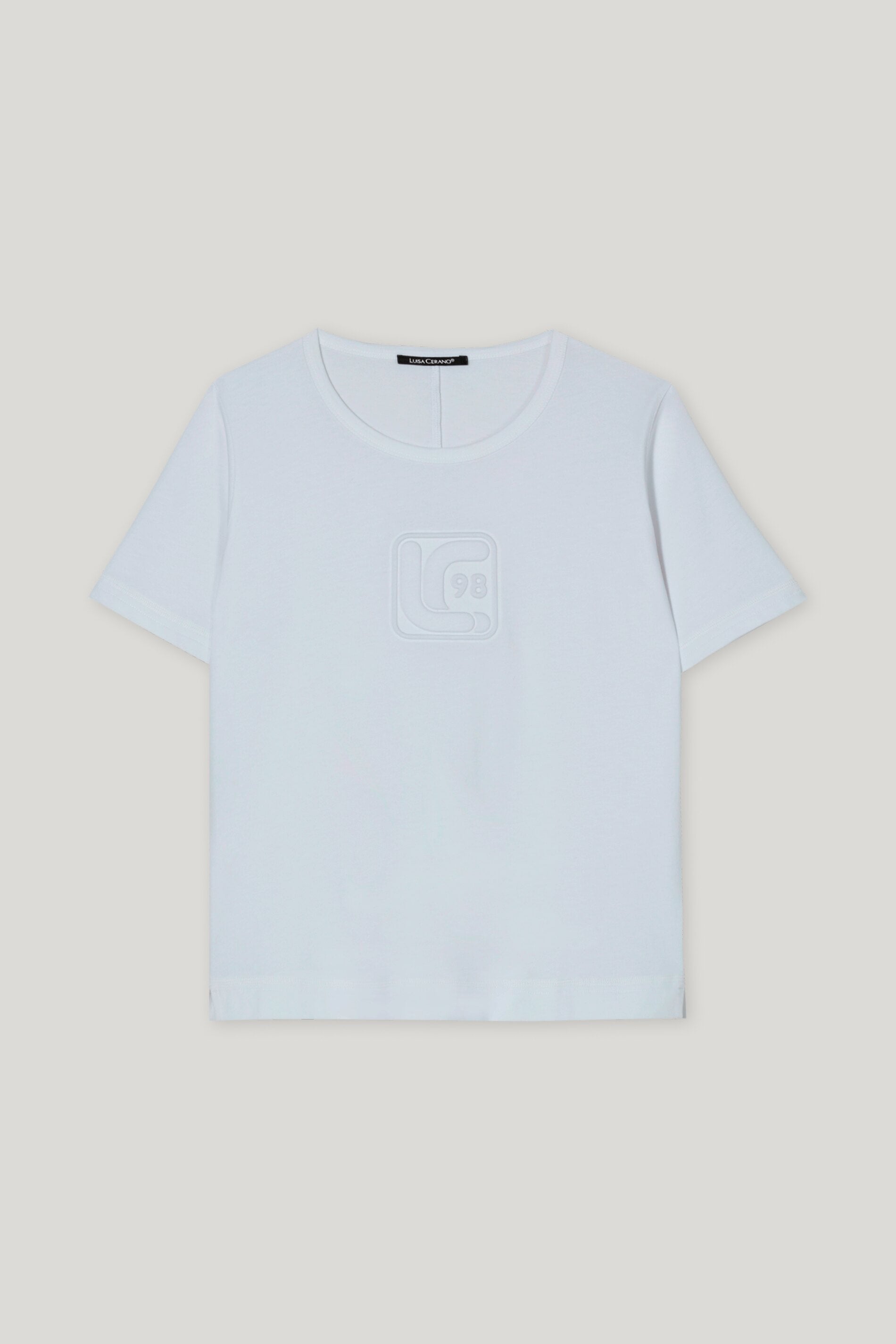 T-Shirt mit Logo-Applikation
