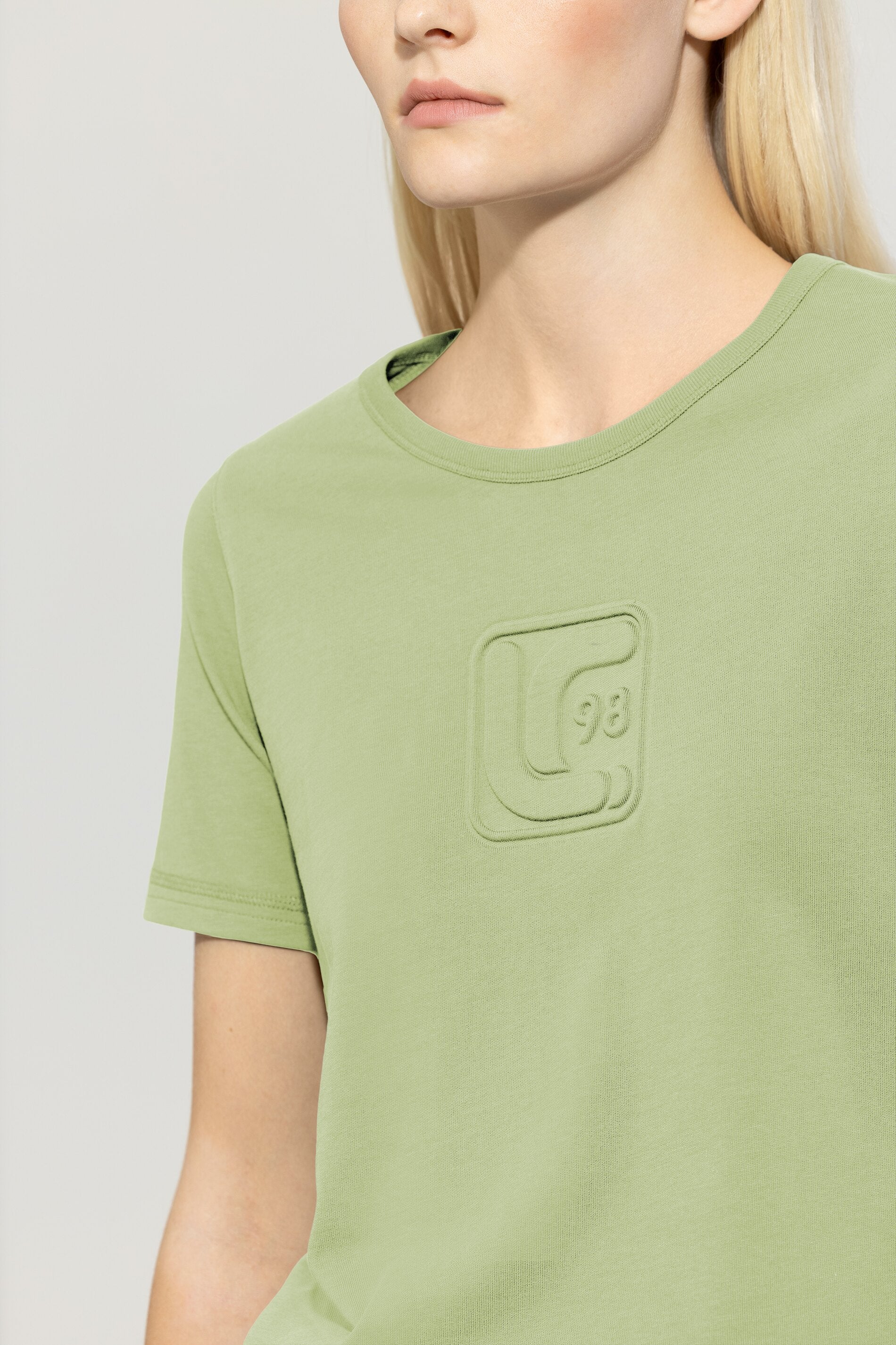 T-Shirt mit Logo-Applikation