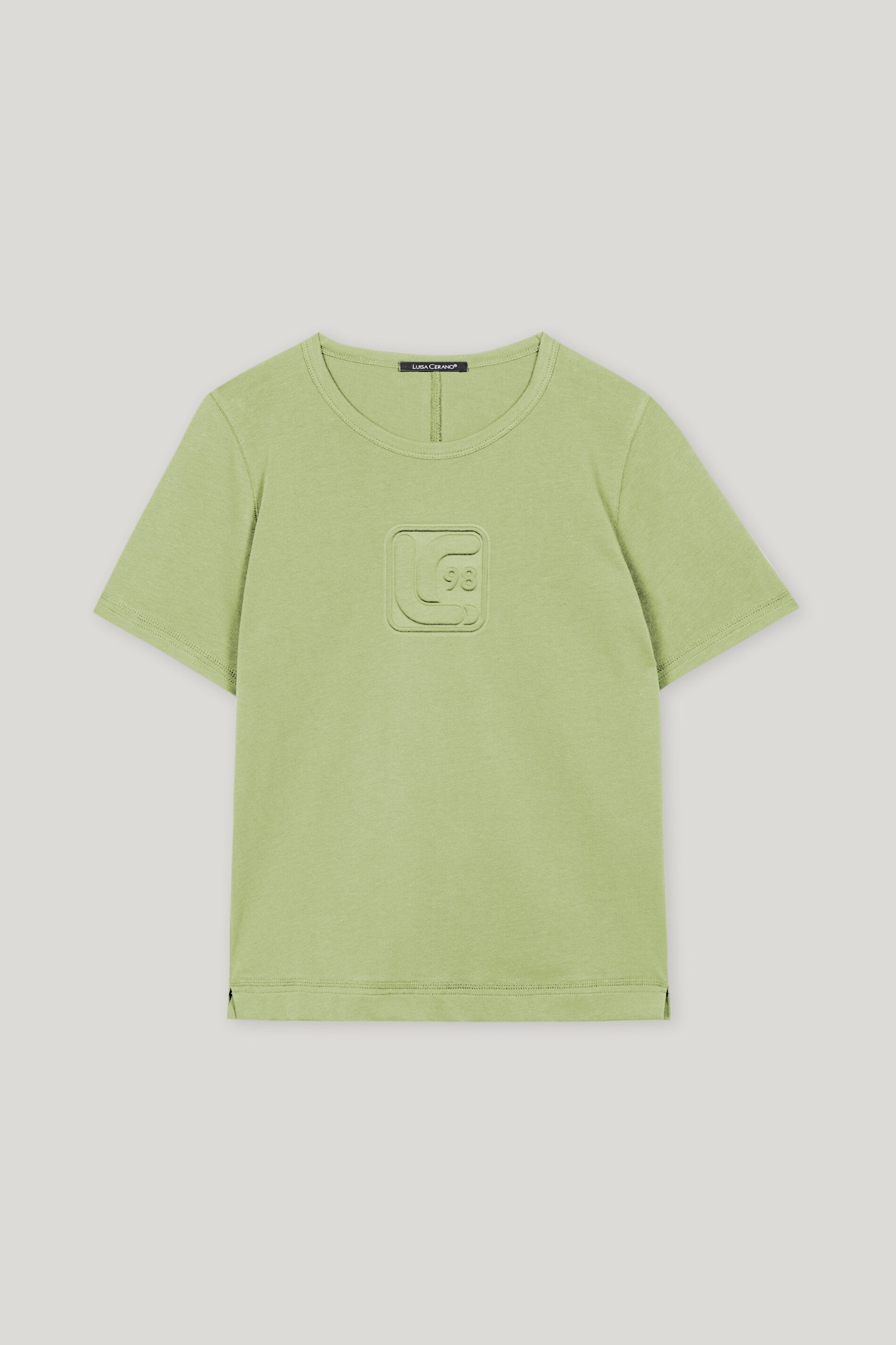 T-Shirt mit Logo-Applikation