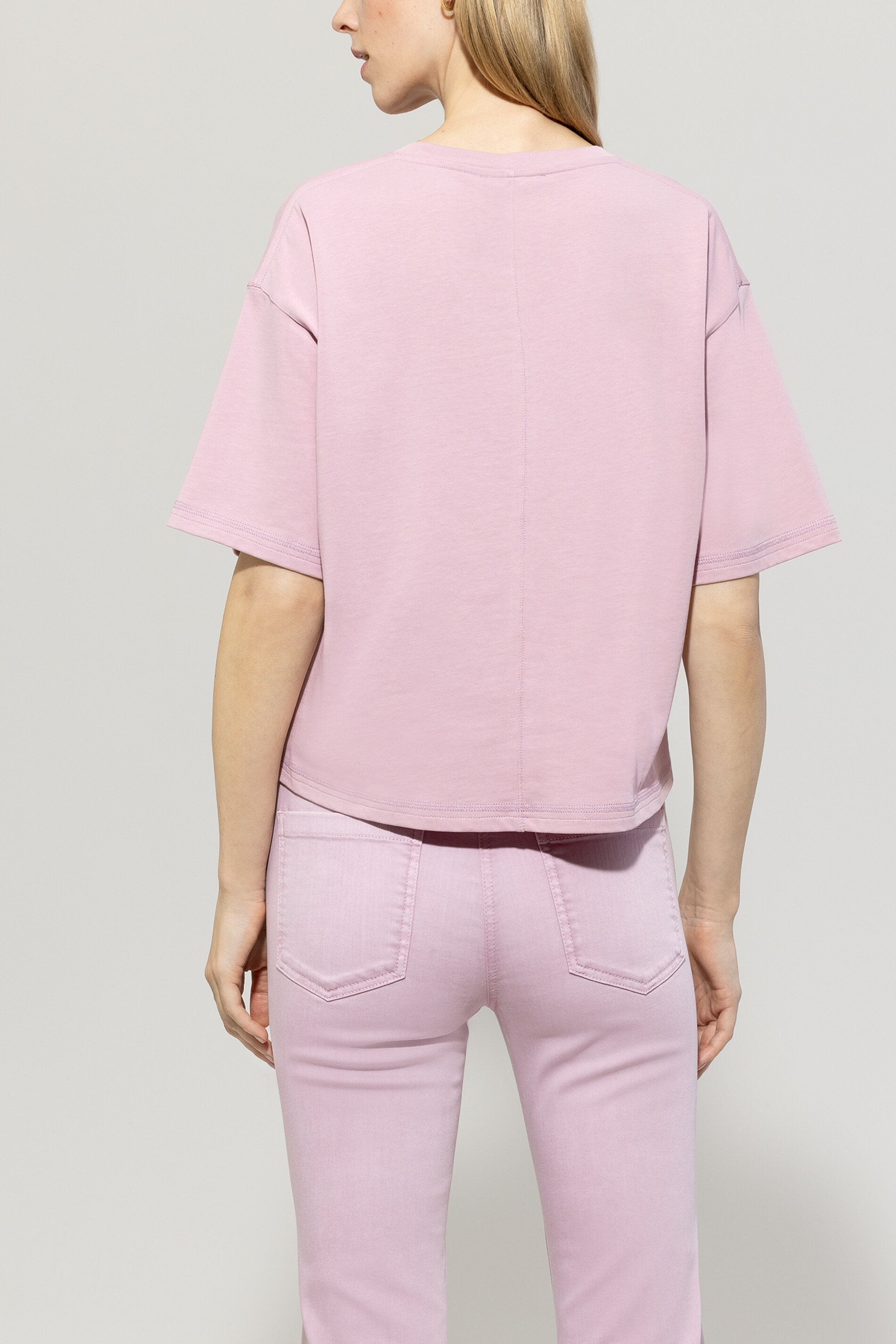 T-Shirt mit Logo-Applikation