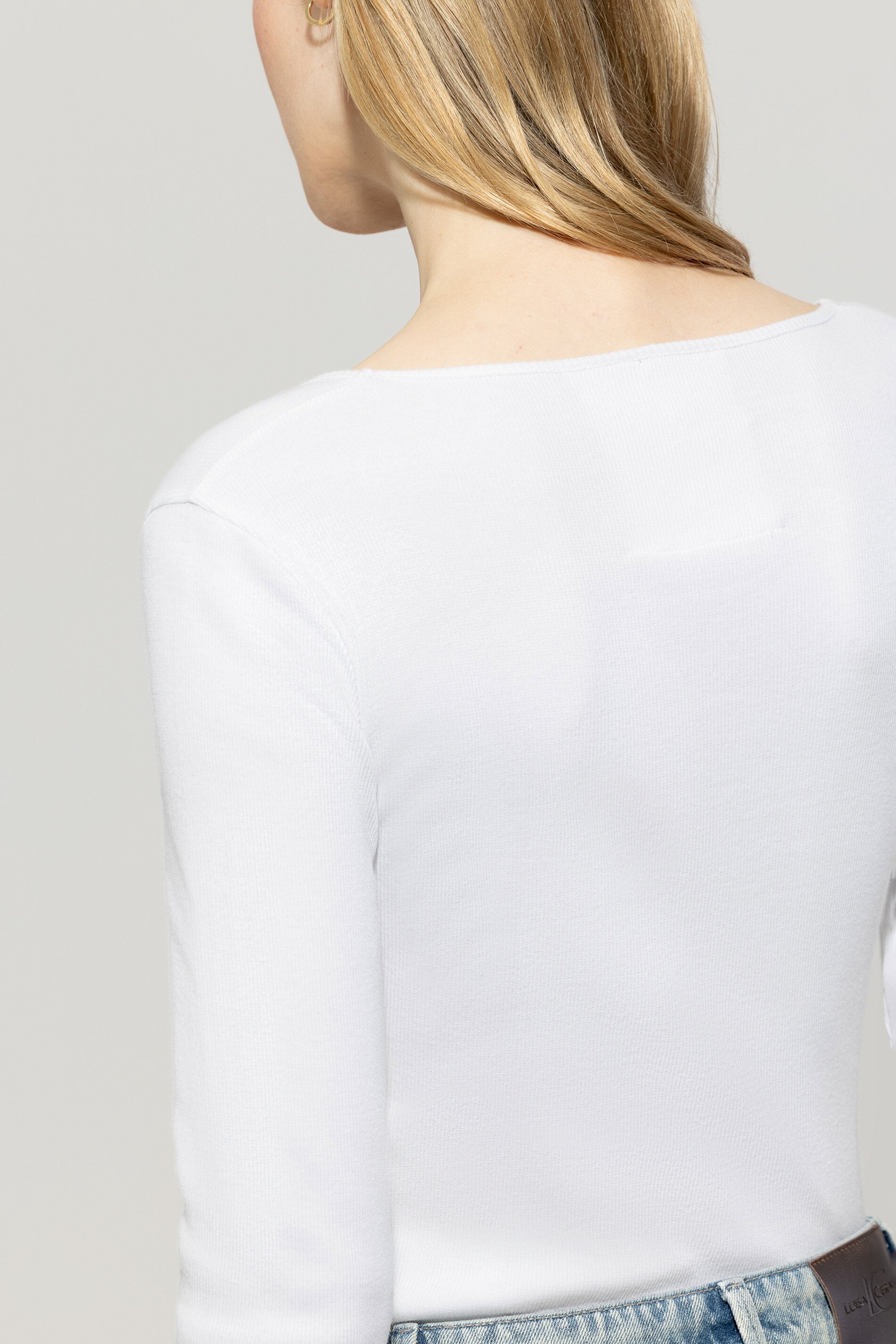 Shirt mit Carré-Ausschnitt