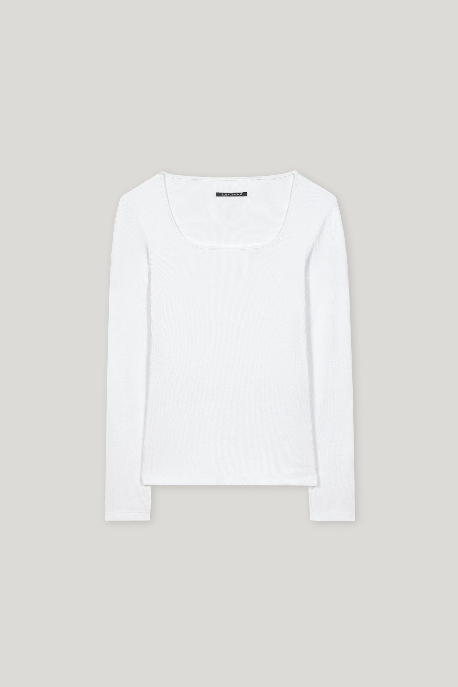 Shirt mit Carré-Ausschnitt