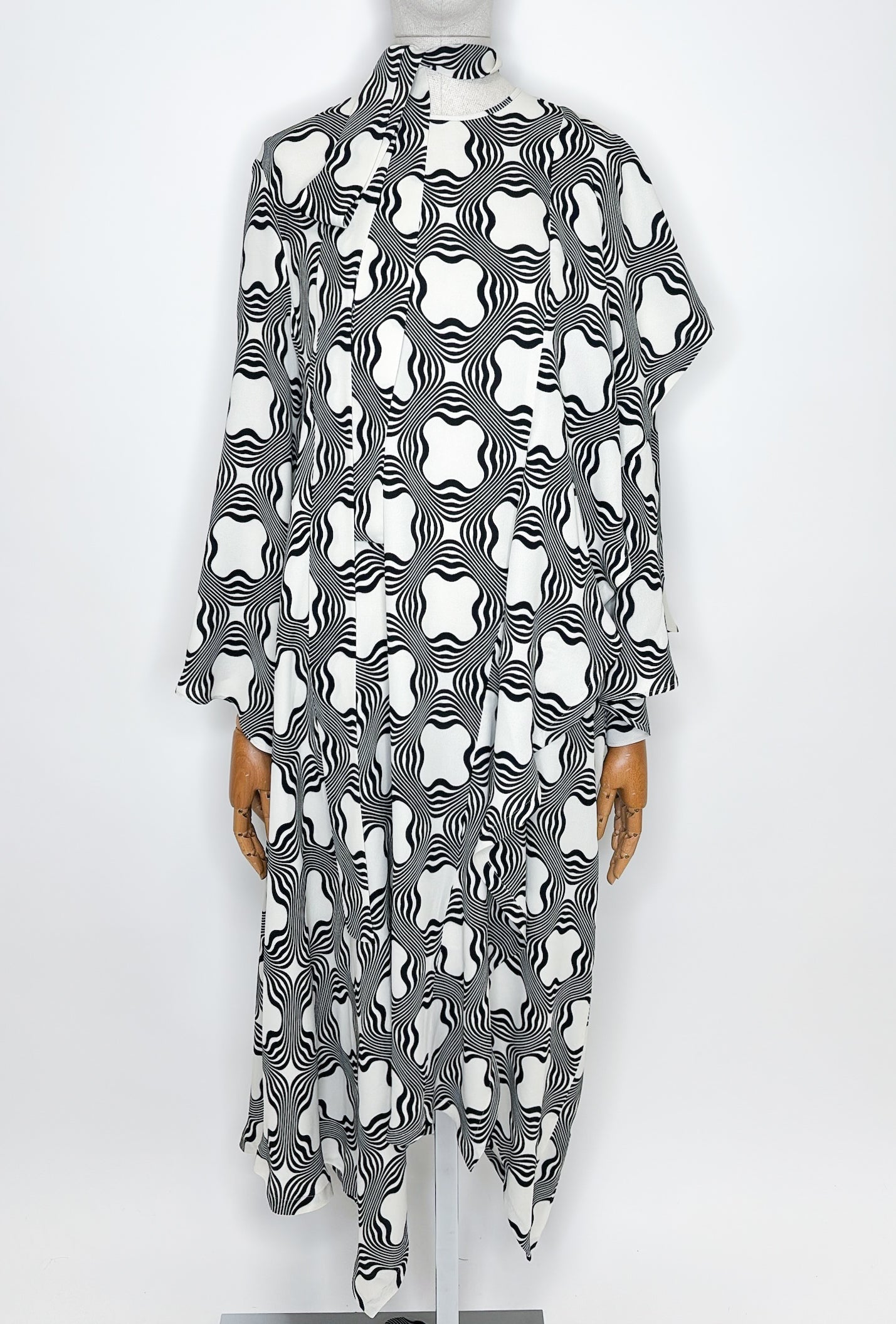 Sablé Kleid, Black White