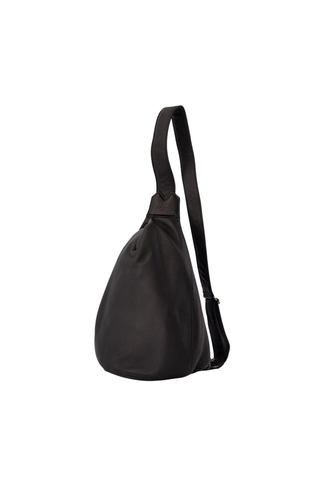Umhängetasche „Tuck Sling S“ – YOHJI YAMAMOTO – Leder – Schwarz