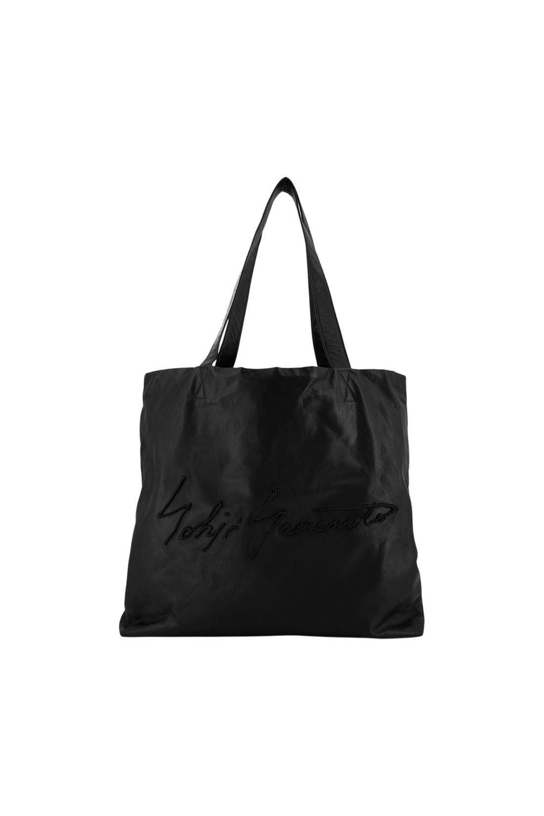 Einkaufstasche L – YOHJI YAMAMOTO – Leder – Schwarz