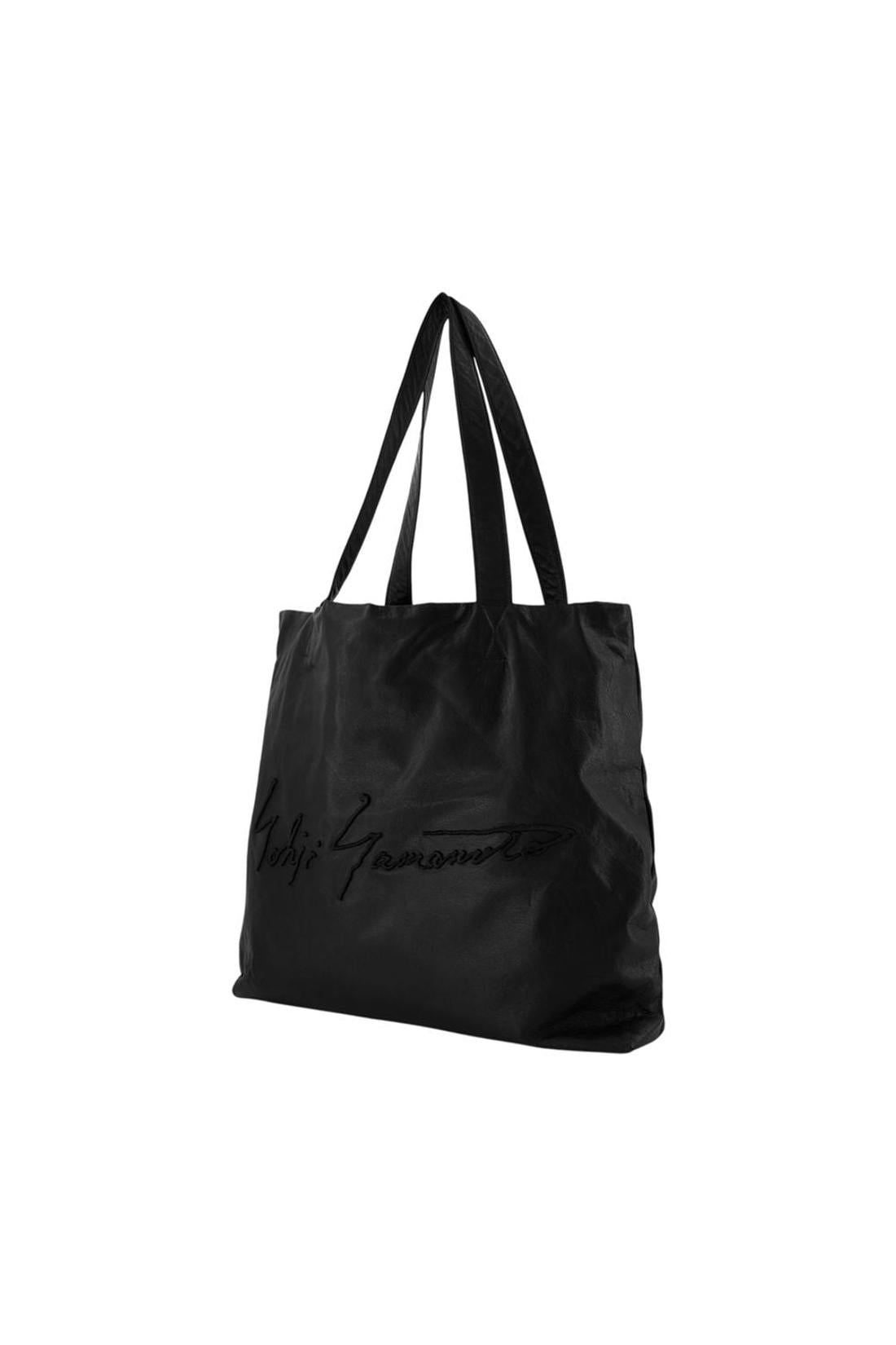 Einkaufstasche L – YOHJI YAMAMOTO – Leder – Schwarz