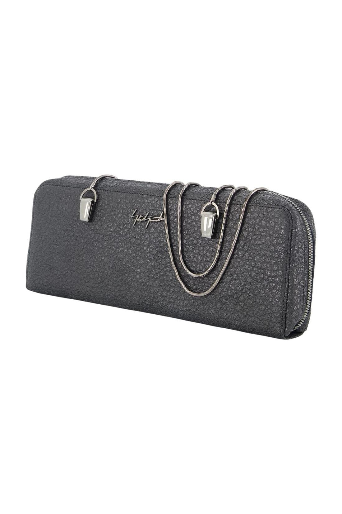 Wallet On Chain Chainlong – YOHJI YAMAMOTO – Leder – Schwarz