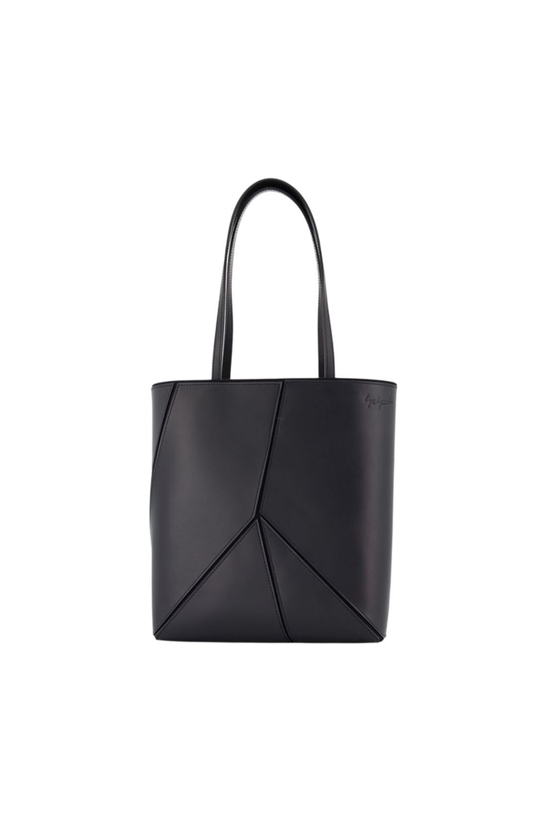 Panel-Einkaufstasche – YOHJI YAMAMOTO – Leder – Schwarz