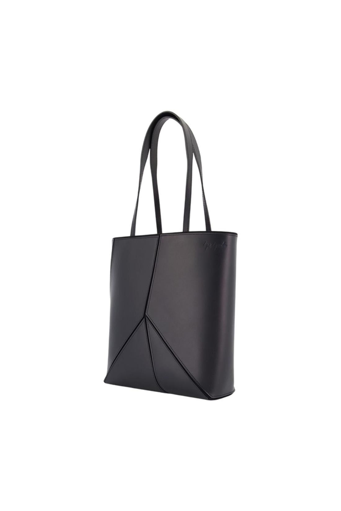 Panel-Einkaufstasche – YOHJI YAMAMOTO – Leder – Schwarz