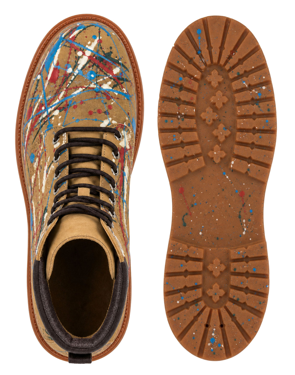 Nubuck Boots Dripping Skull