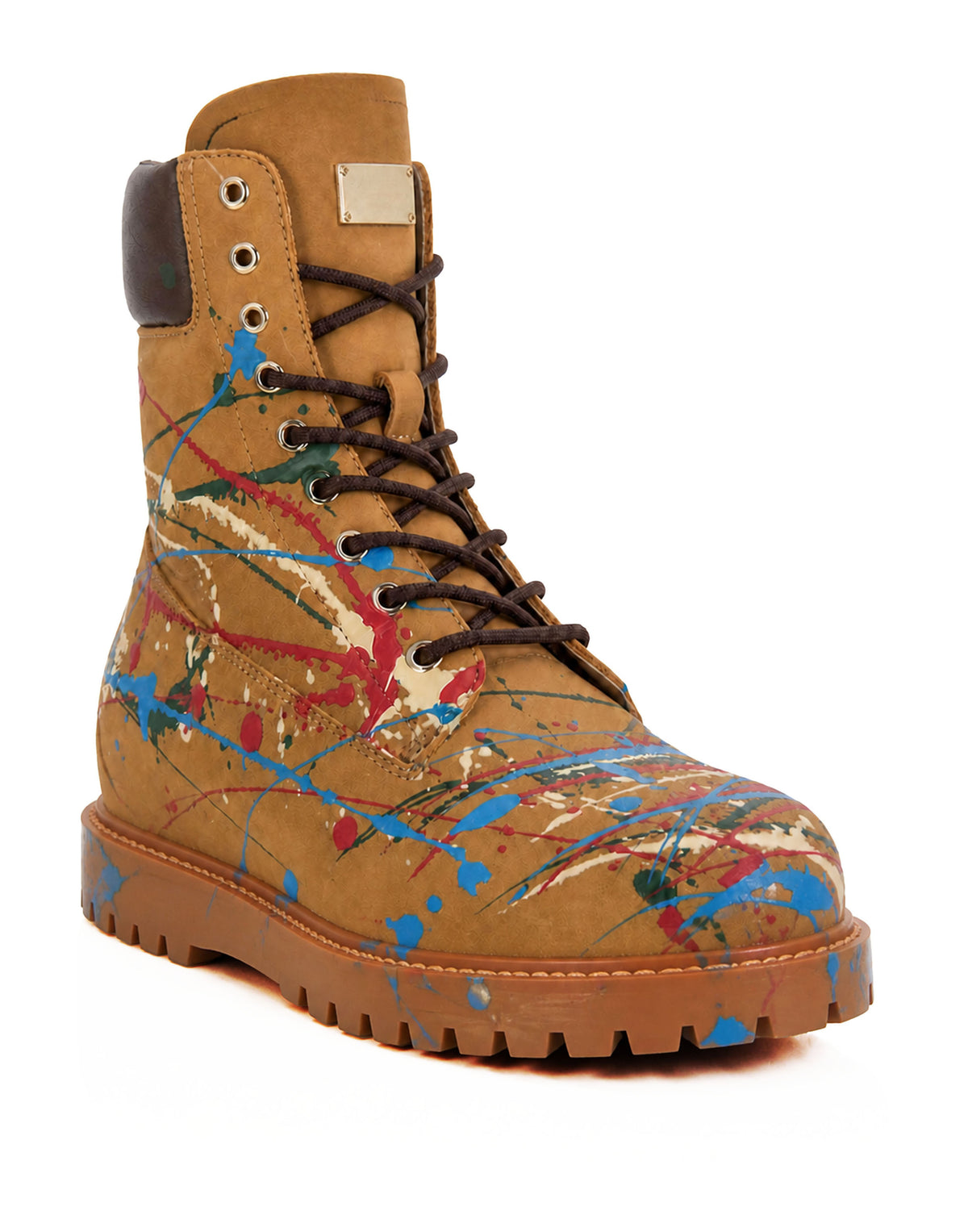 Nubuck Boots Dripping Skull