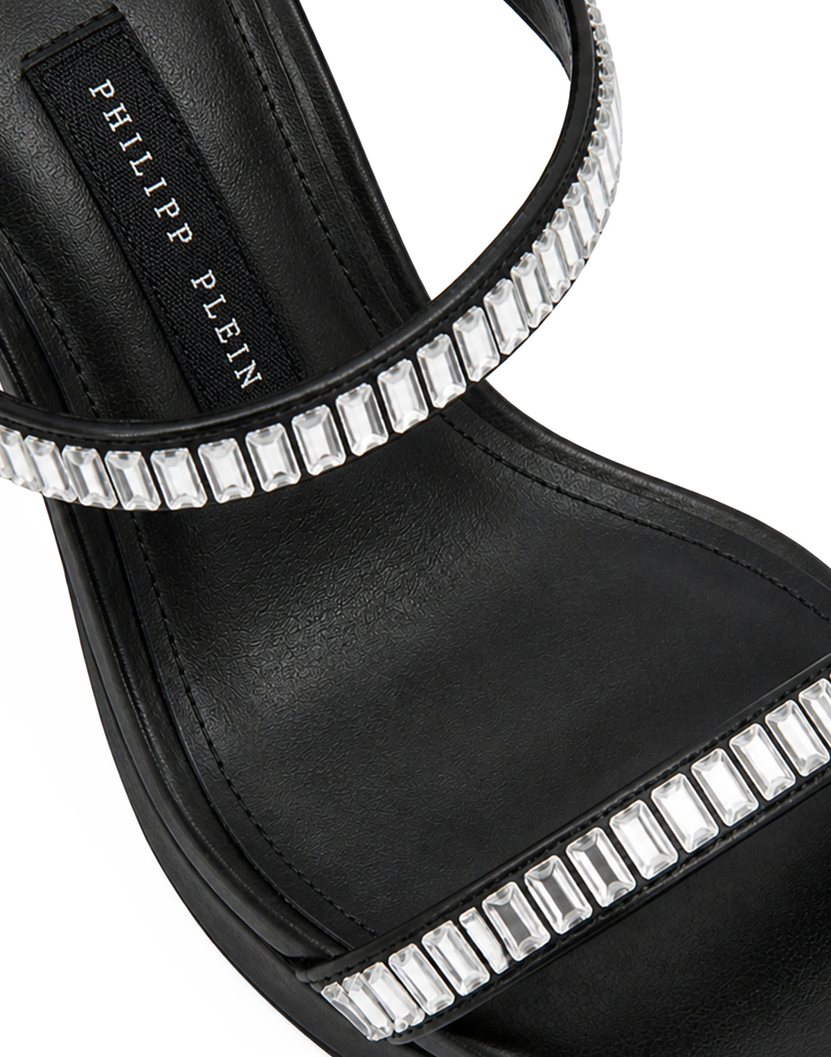 Nappa High Heels Sandals Crystal Castons