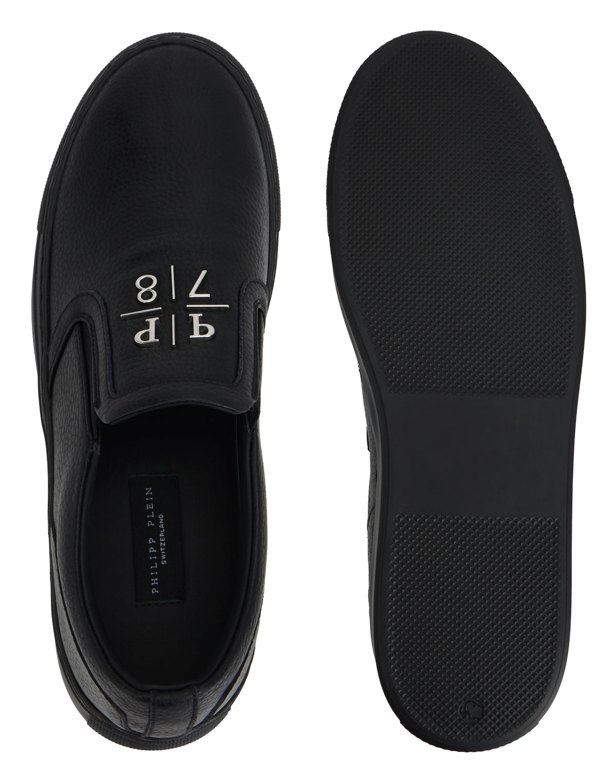 Deer Print Leather Slip On