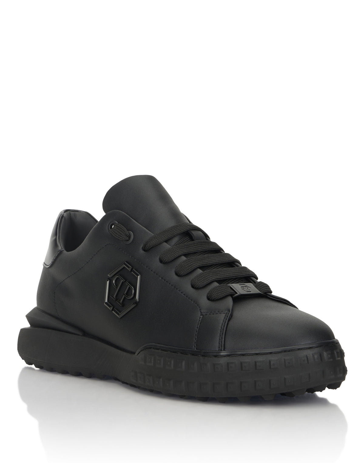 Nappa Leather Low-Top Sneakers Hexagon