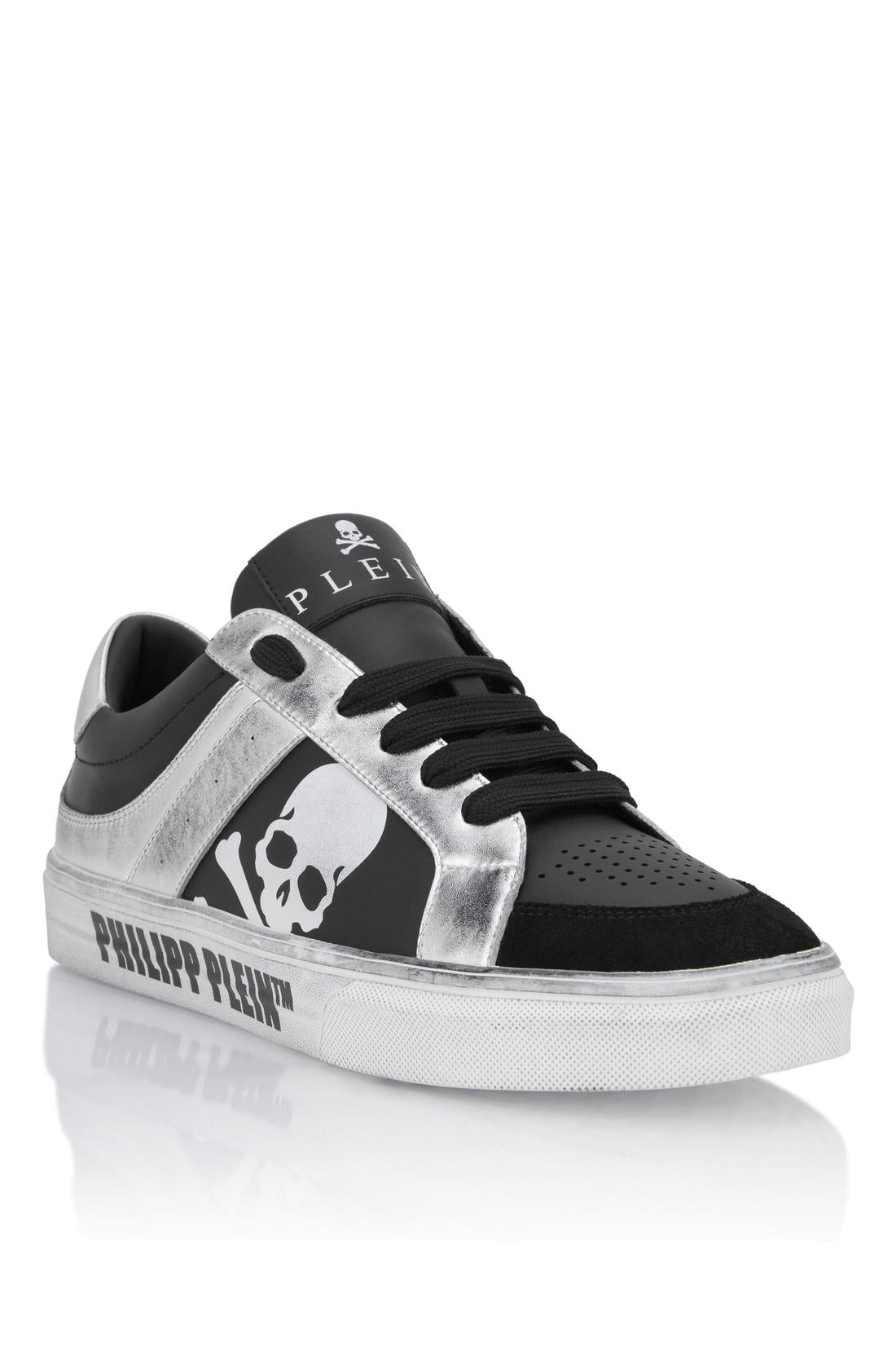 Philipp Plein Low-Top Leather Sneakers Retrokickz TM, Schuhe