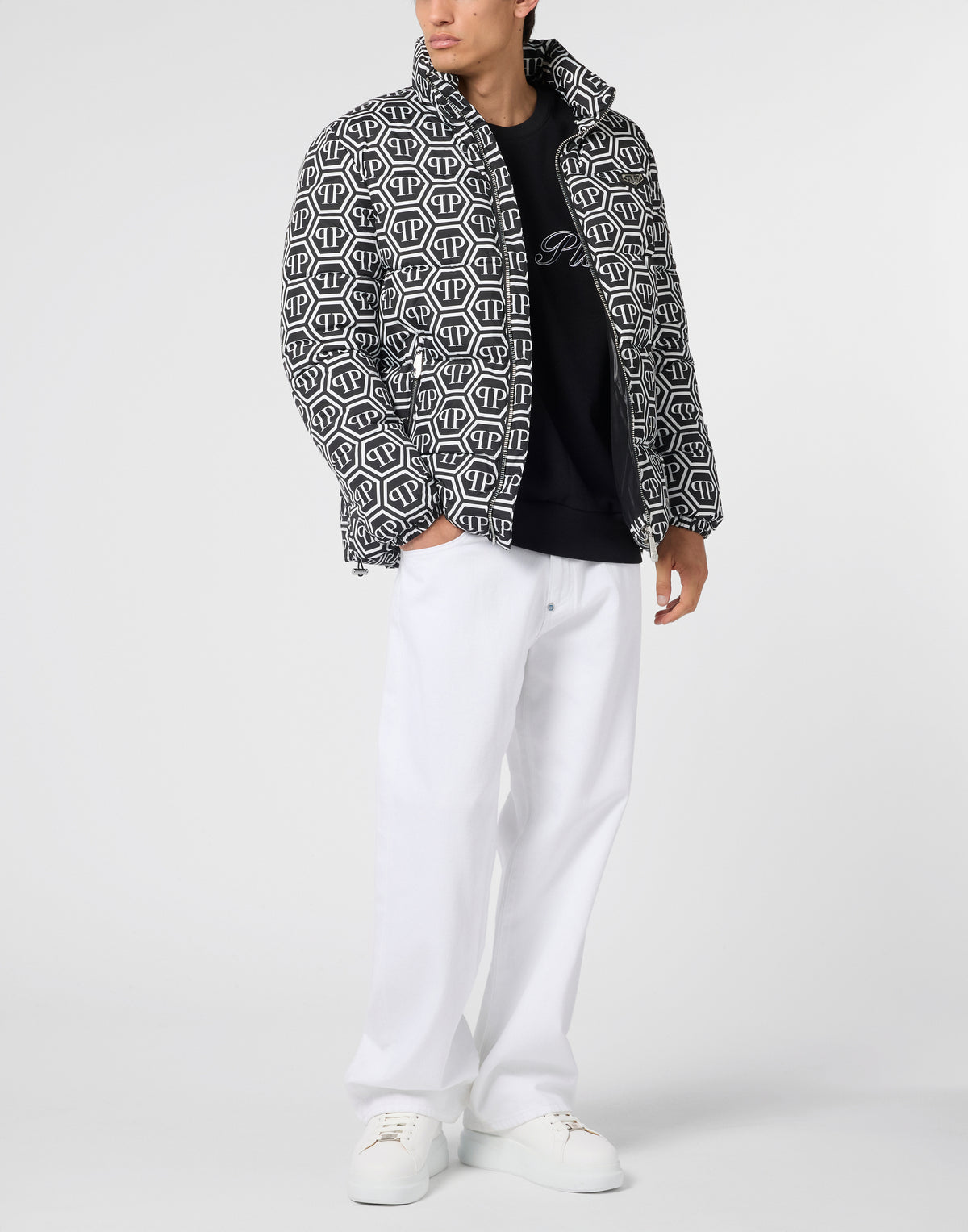 Nylon Puffer Jacket Monogram