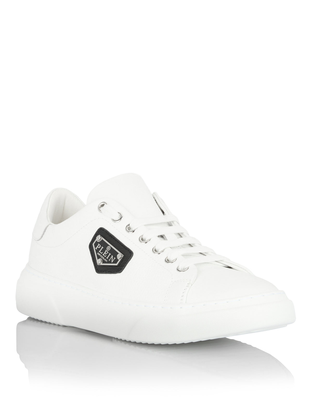 Leather Lo-Top Sneakers Iconic Plein