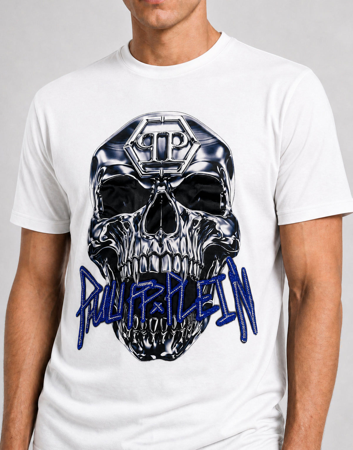 Jersey T-Shirt Skull Metallic Neon