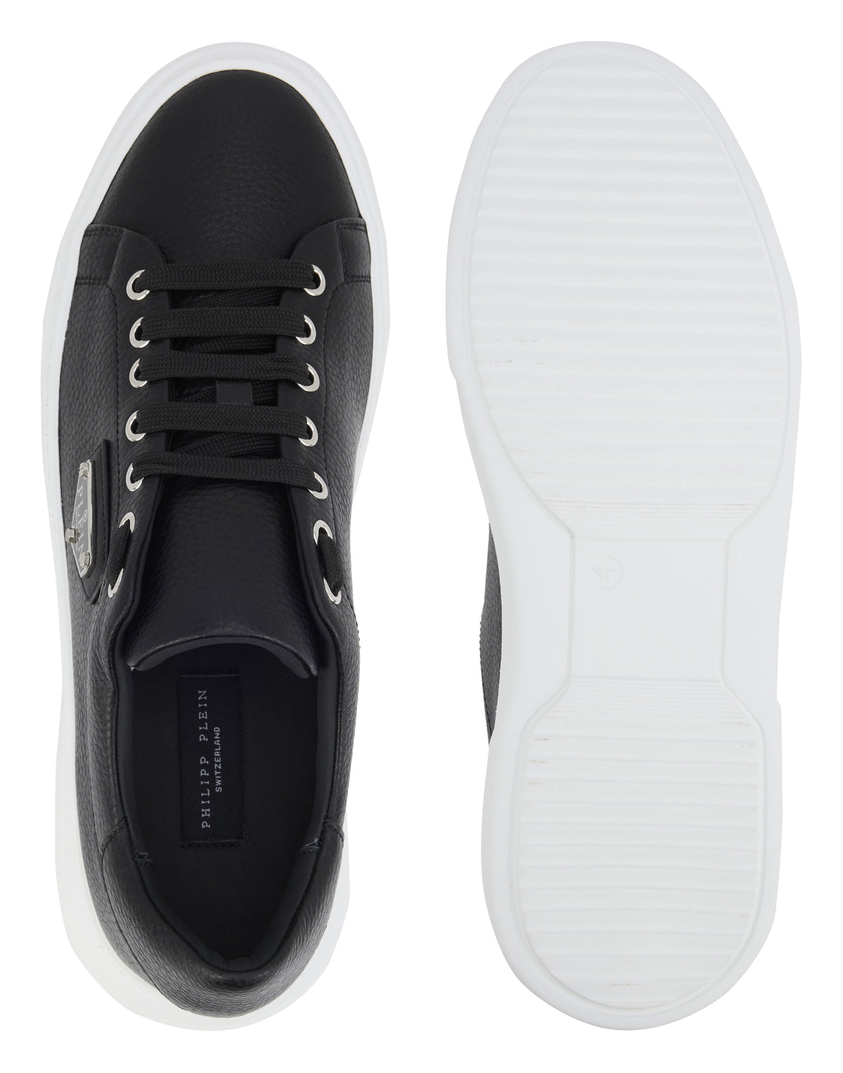 Leather Lo-Top Sneakers Iconic Plein