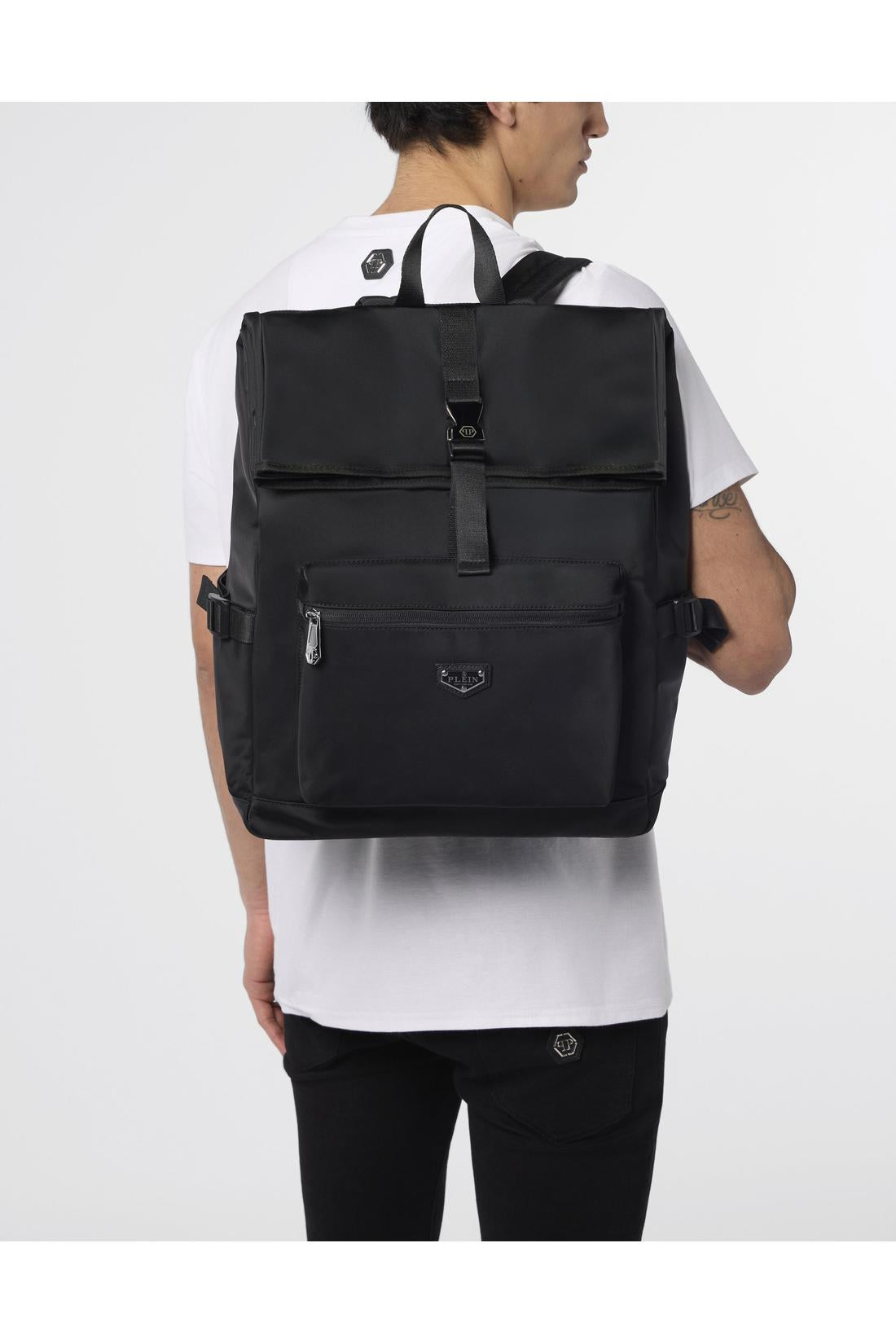 Plein Sport Nylon Box Backpack, Taschen