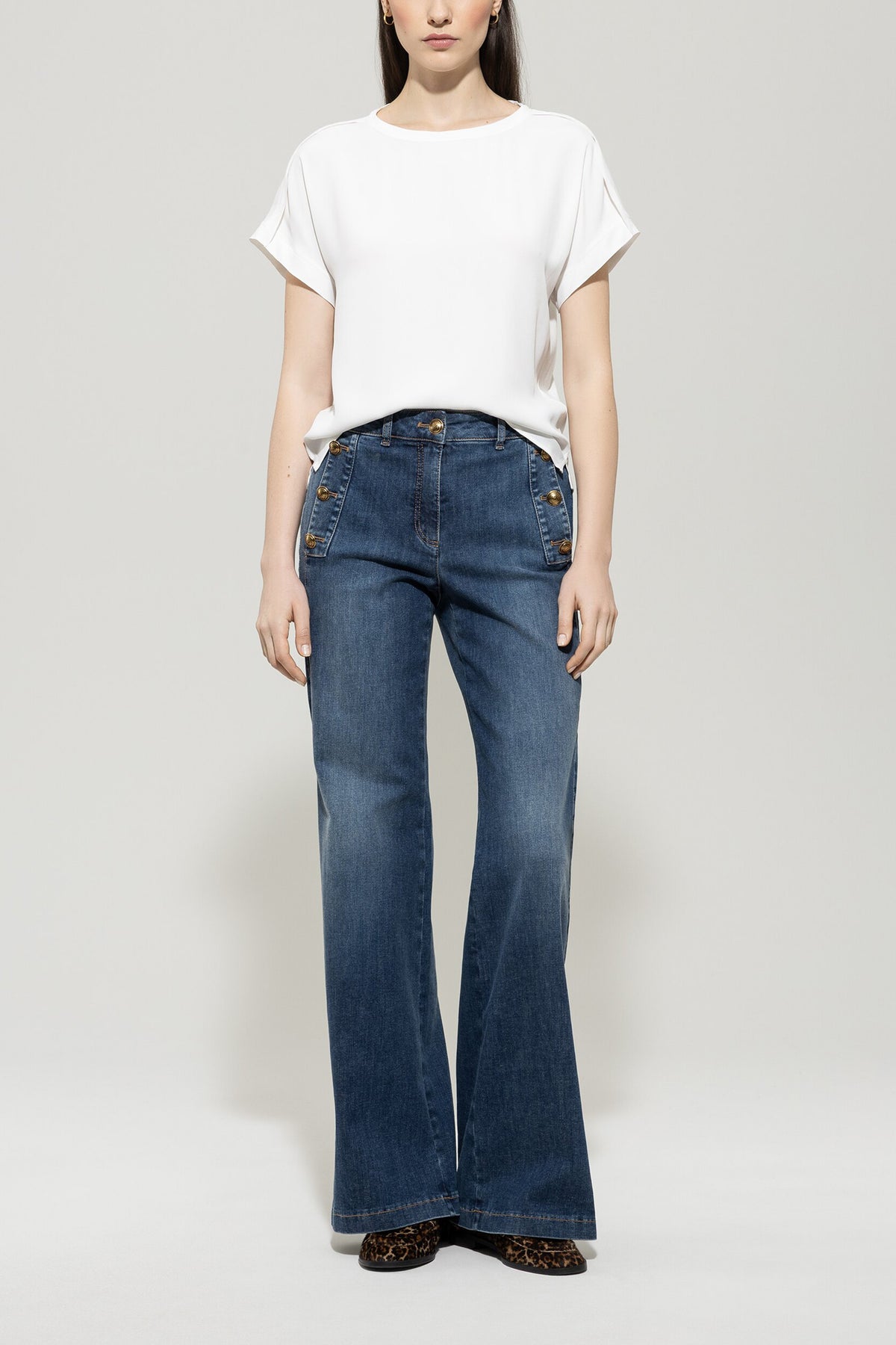 Shirt aus Seiden-Mix