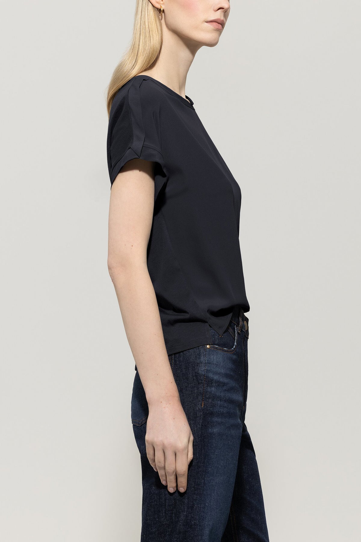Shirt aus Seiden-Mix