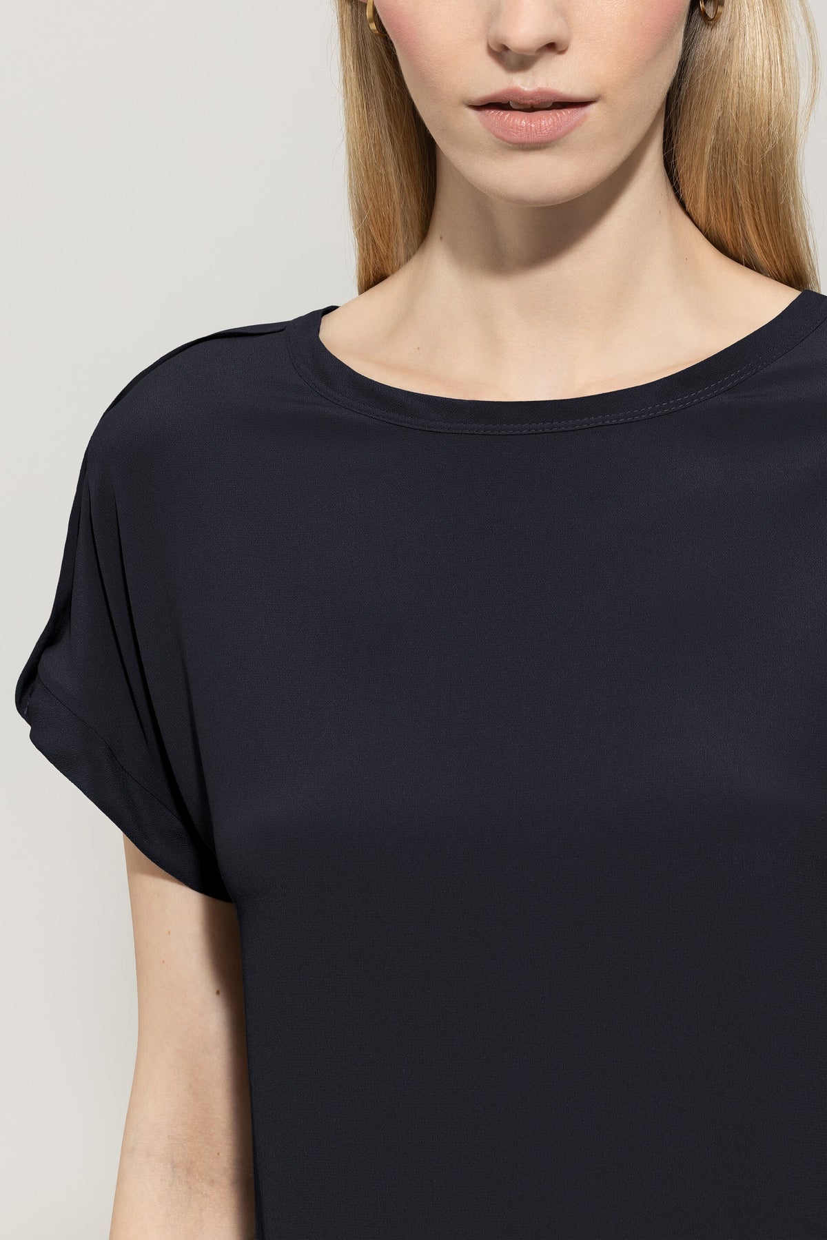 Shirt aus Seiden-Mix