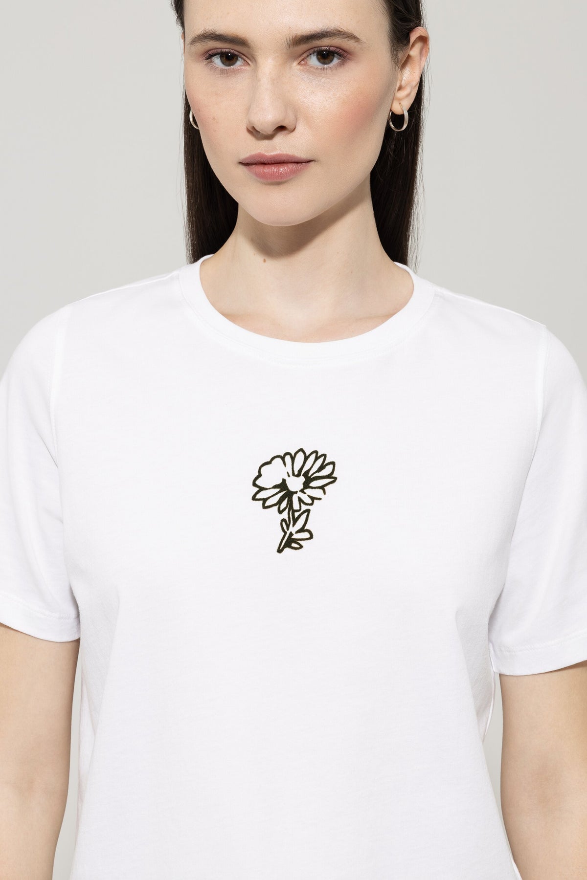 T-Shirt mit Flower-Motiv