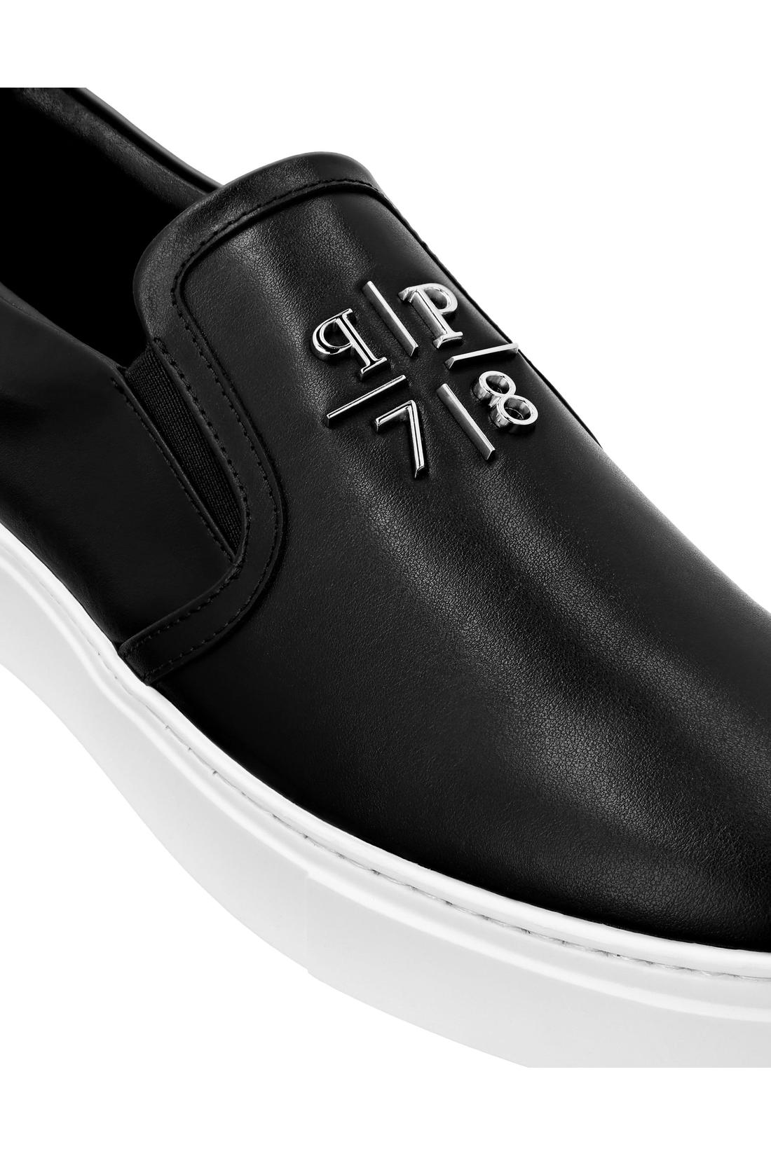 Nappa Leather Slip On Triangle