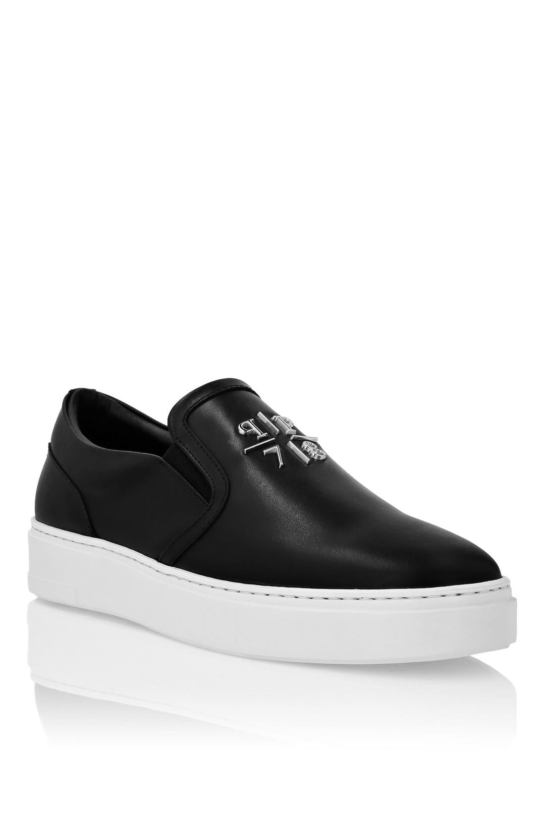 Nappa Leather Slip On Triangle