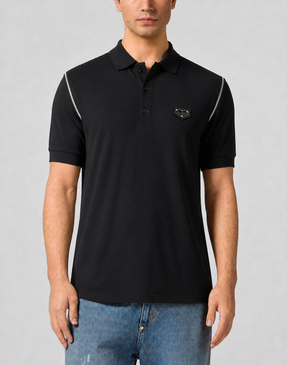 Polo T-Shirt Zippers On Sleeves