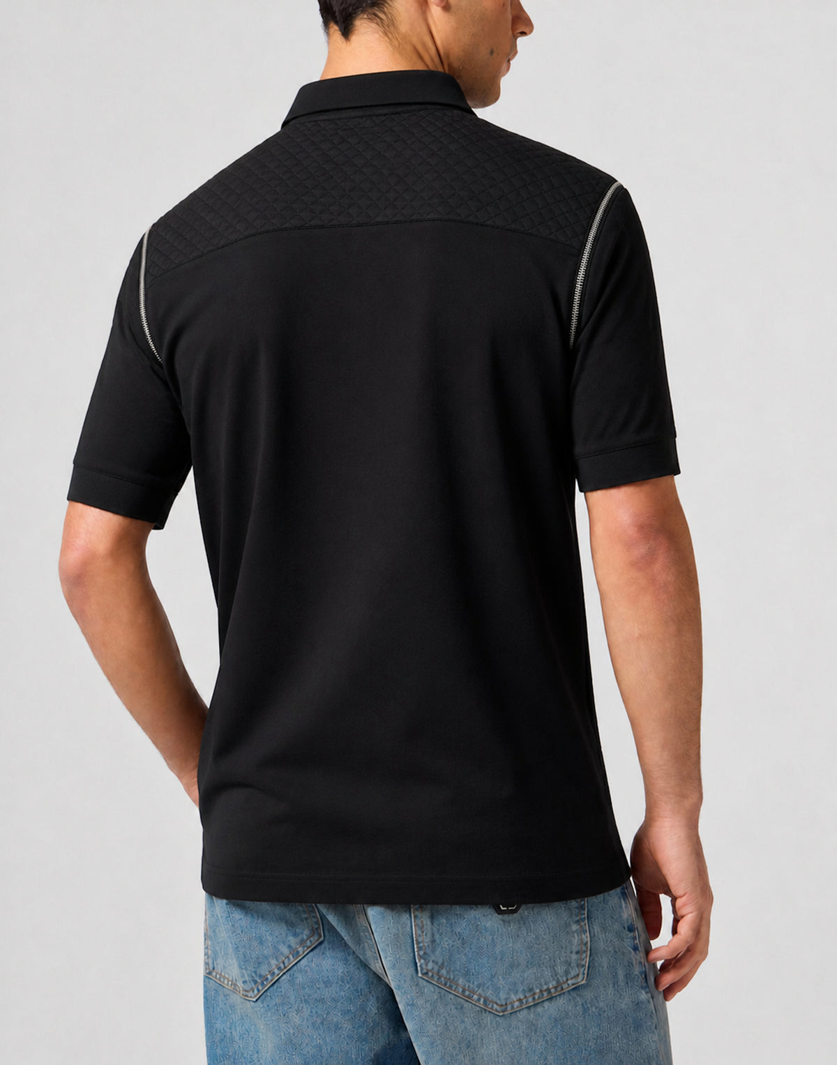 Polo T-Shirt Zippers On Sleeves