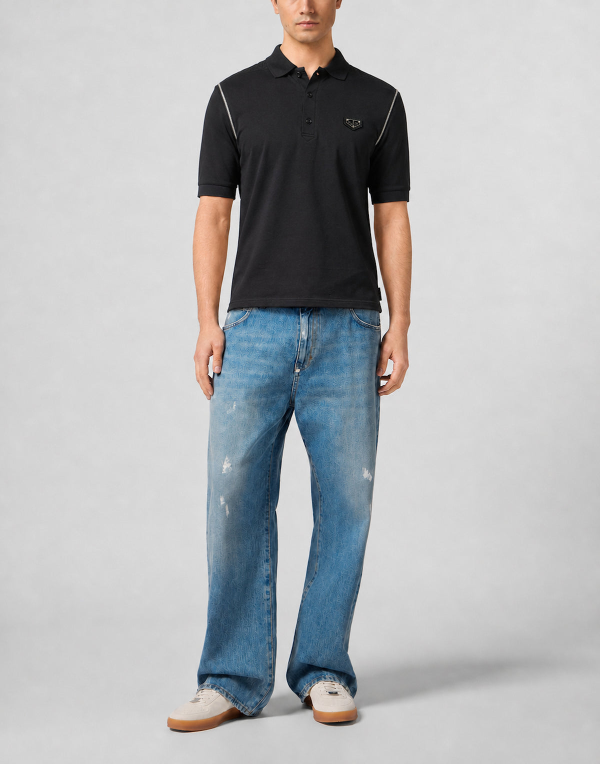 Polo T-Shirt Zippers On Sleeves