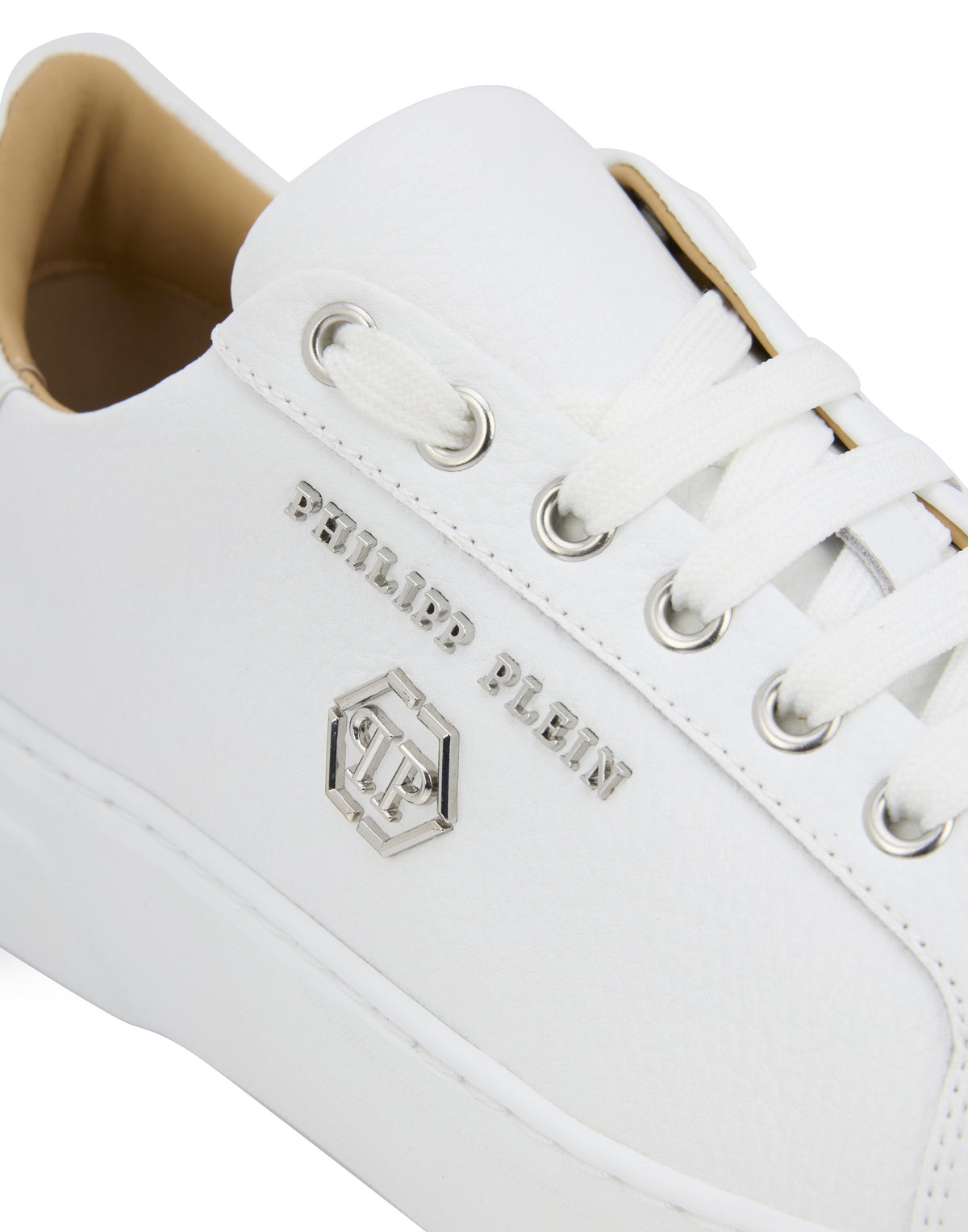 Leather Lo-Top Sneakers Hexagon