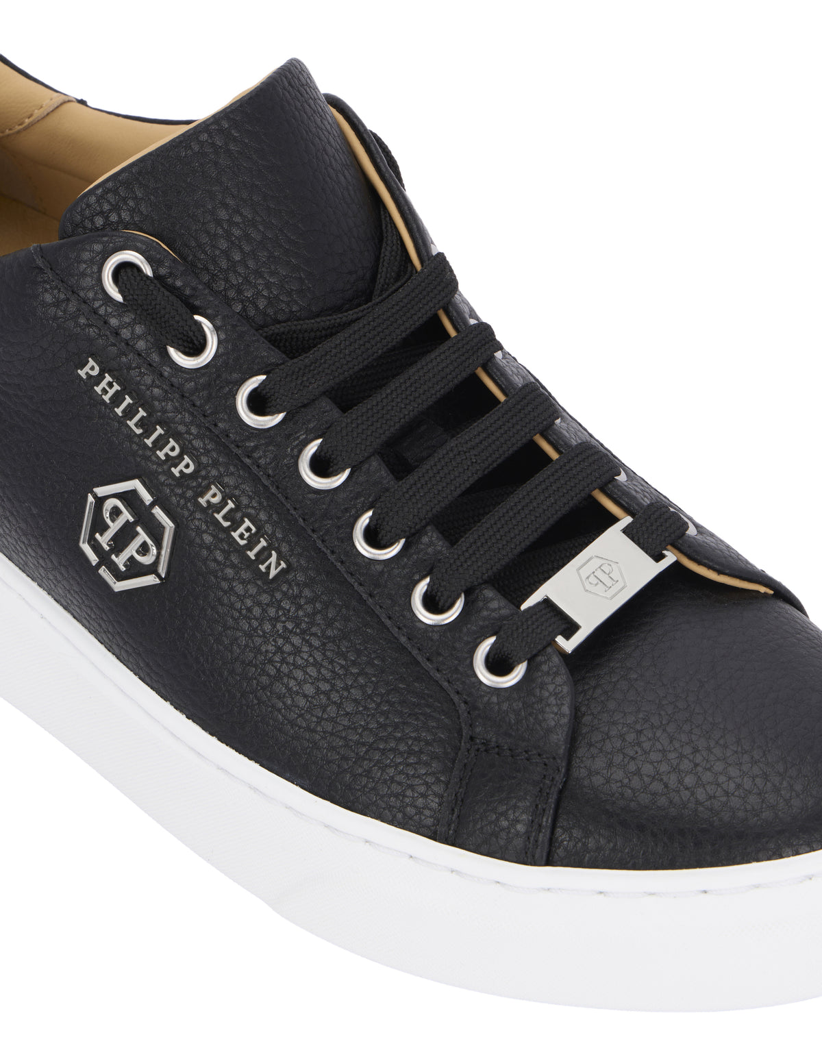 Leather Lo-Top Sneakers Hexagon